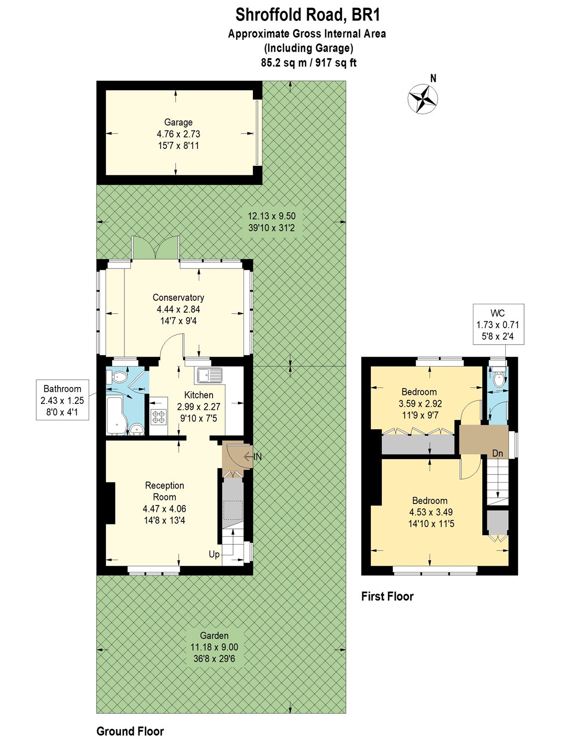 2 Bedrooms  to rent in Shroffold Road, Bromley BR1