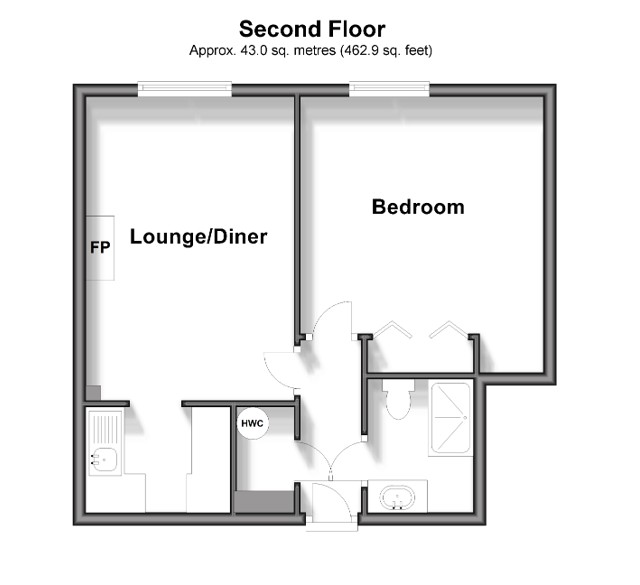 42, Redlin Court, 1-3, Linkfield Lane, Redhill floorplan