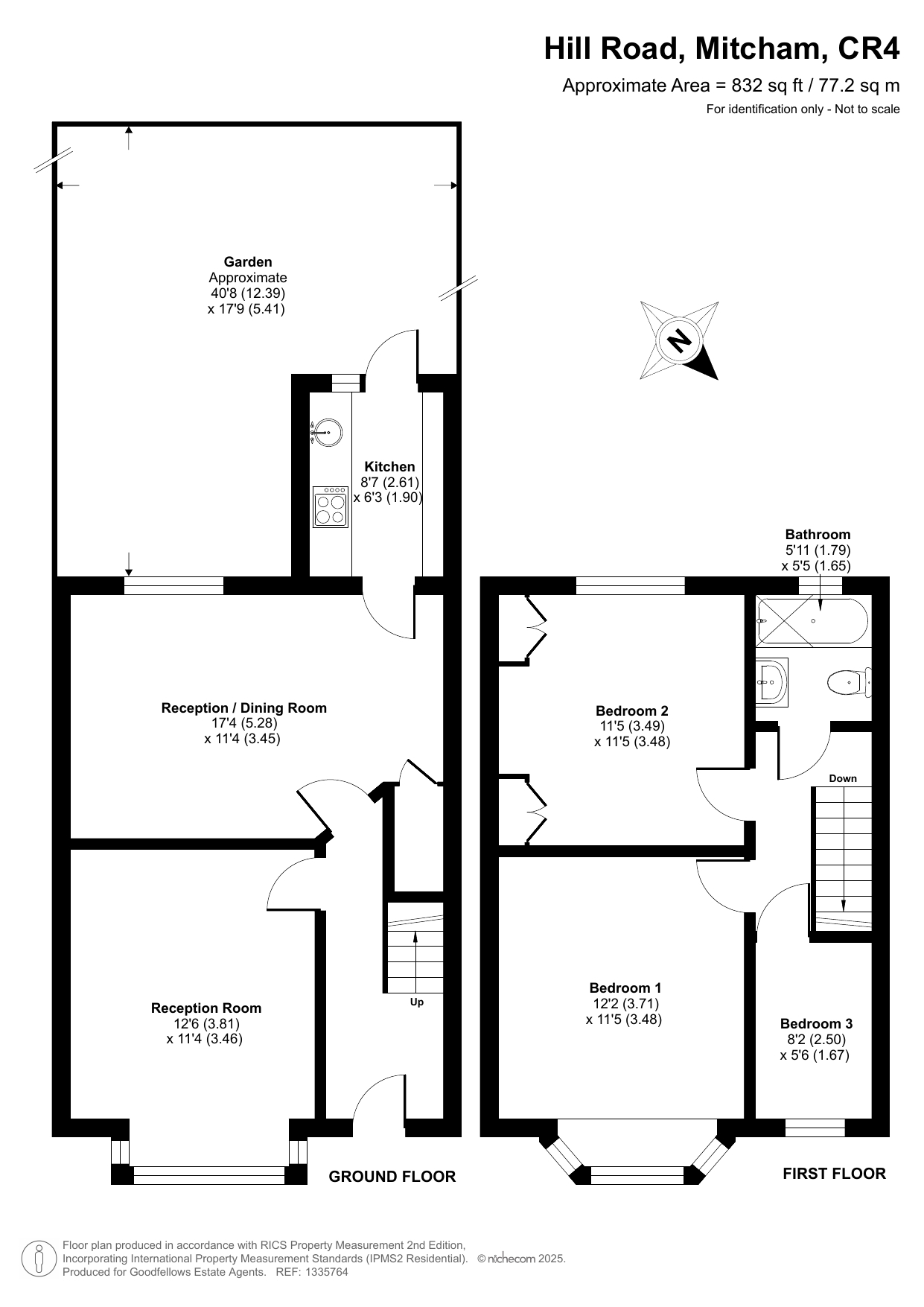 Hill Road, Mitcham, CR4 floorplan