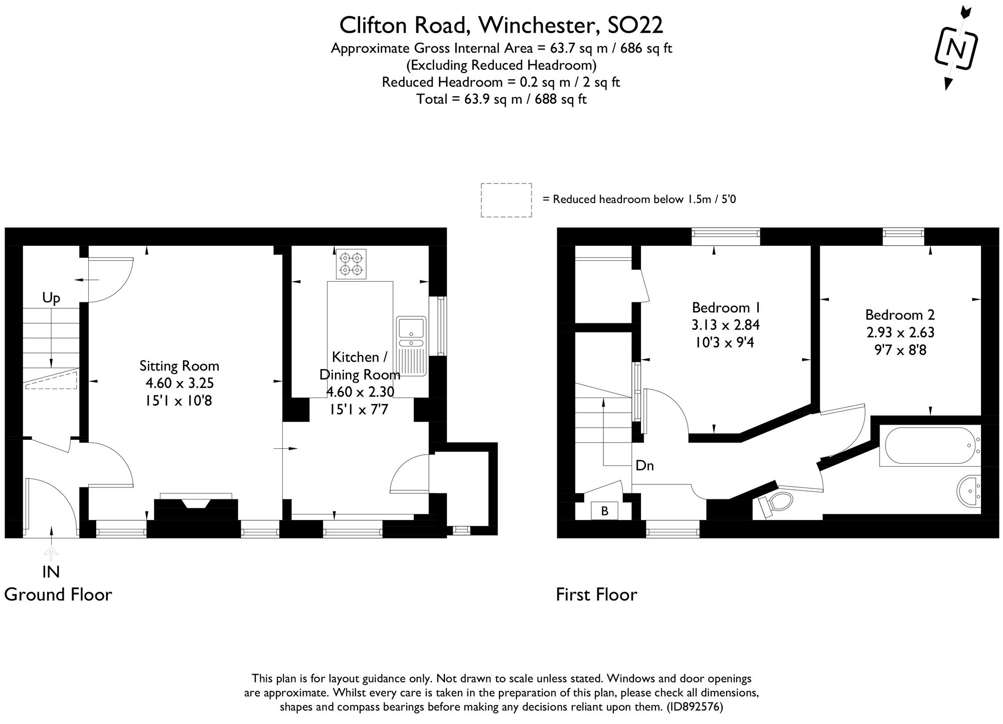 14c Clifton Road, Winchester floorplan