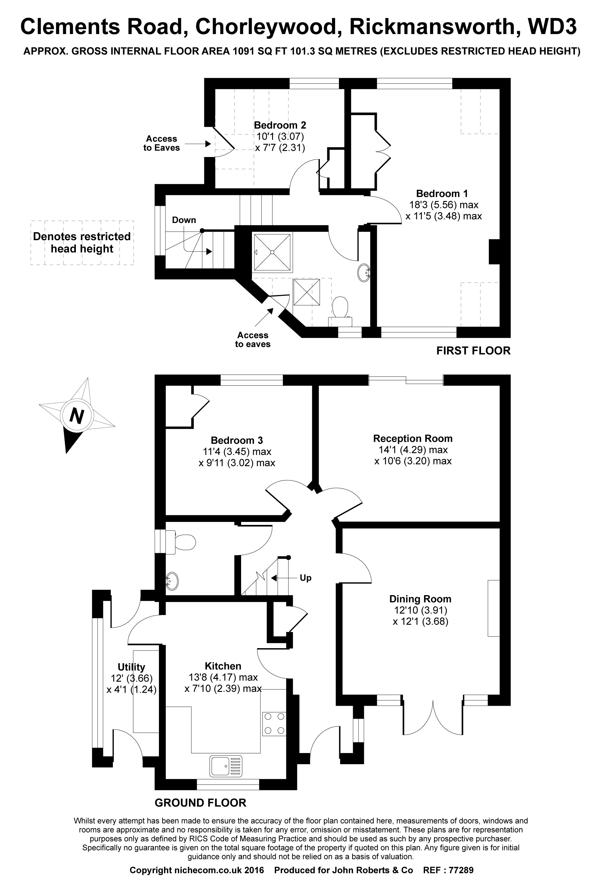 3 Bedrooms Detached bungalow to rent in Clements Road, Chorleywood, Rickmansworth WD3