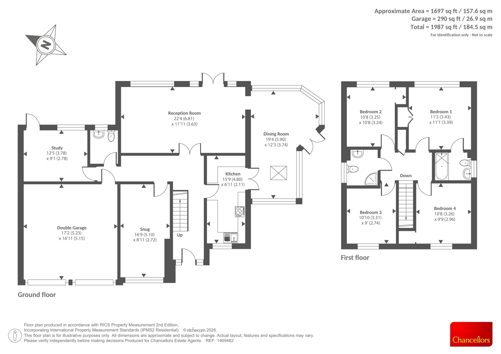 1, Sandford Gardens, High Wycombe floorplan