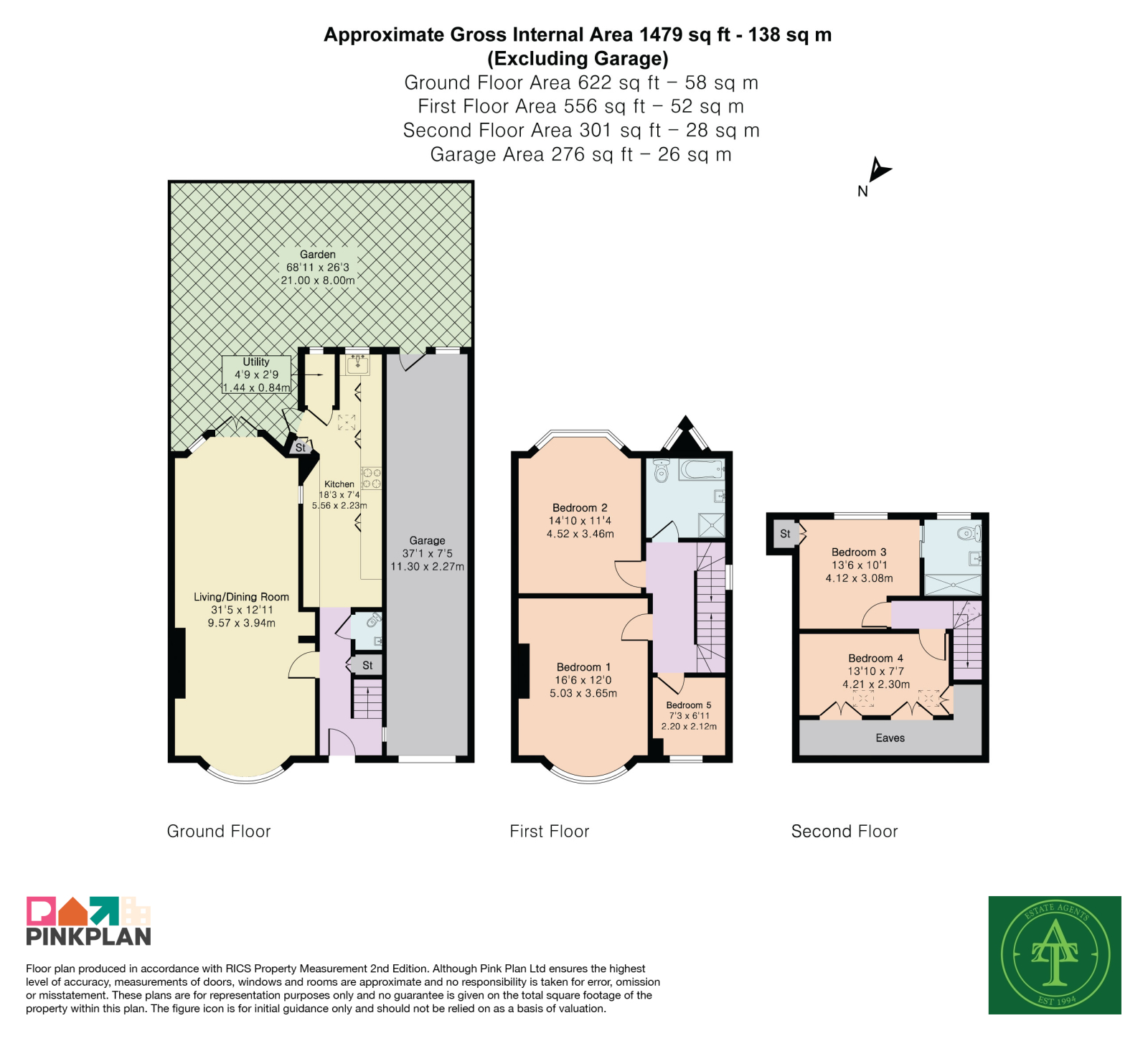 70 Hyde Park Avenue, Winchmore Hill, London floorplan