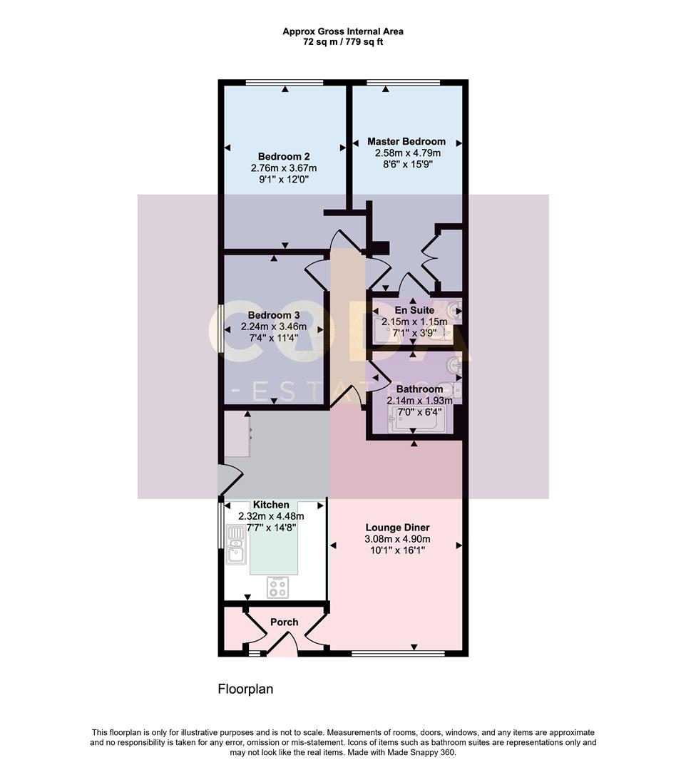 48, Portreath Road, Glasgow floorplan