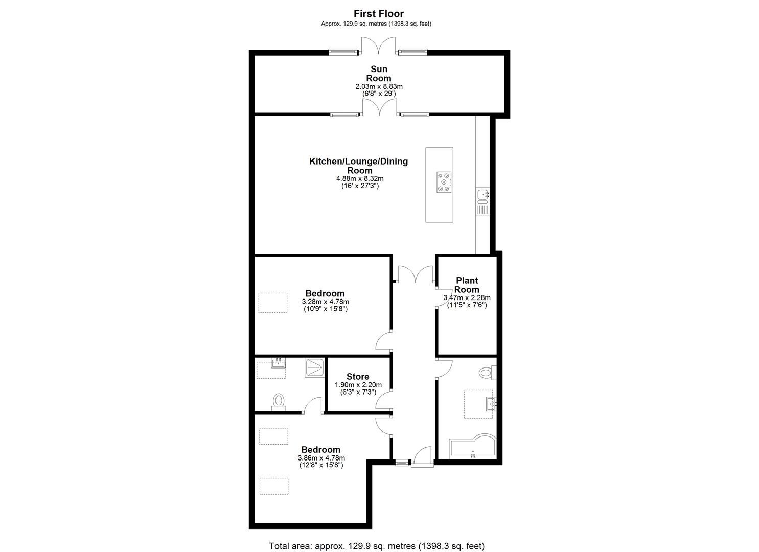 6 Meadow View, Holy Cross Hill, Broxbourne floorplan