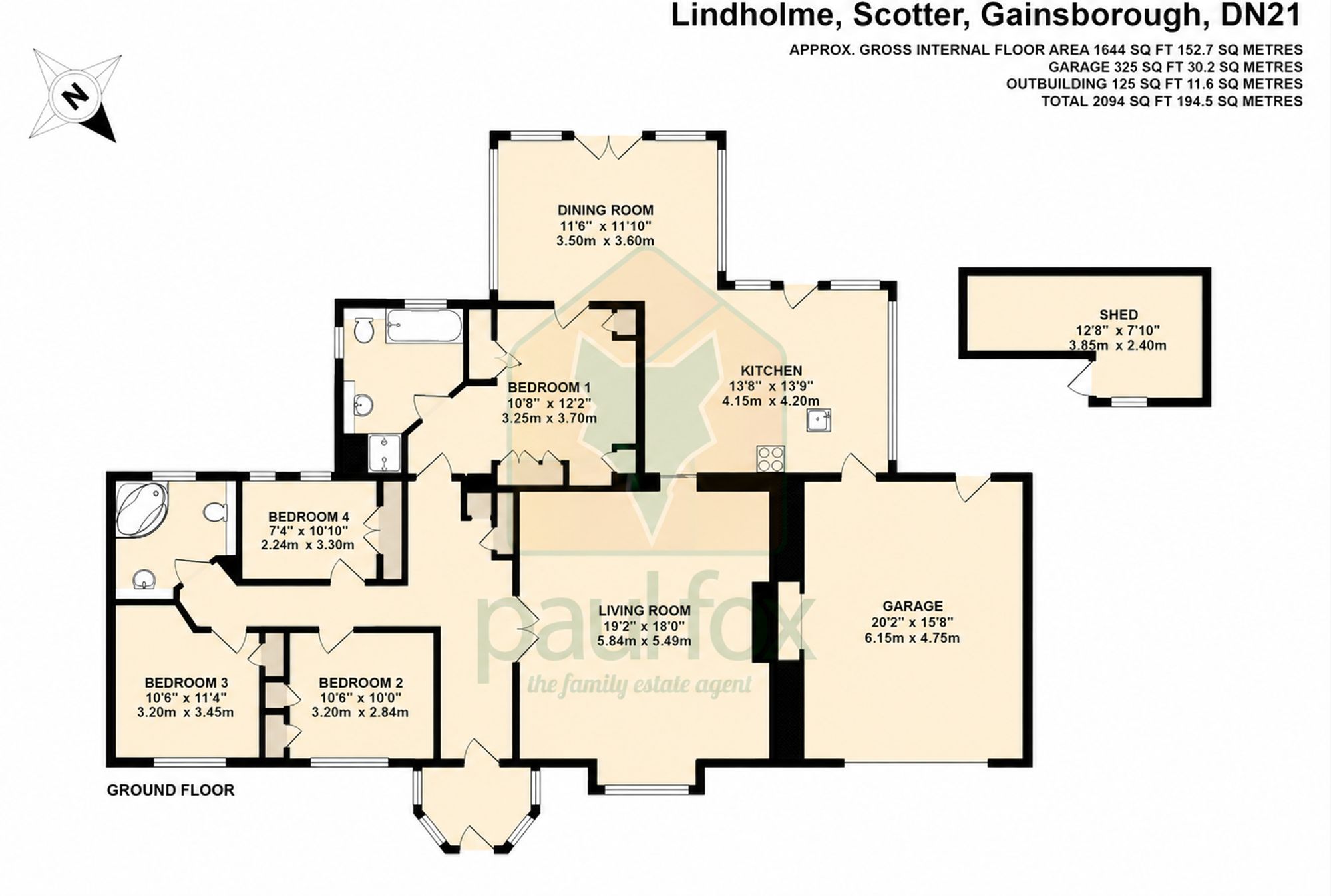 10 Lindholme, Gainsborough floorplan