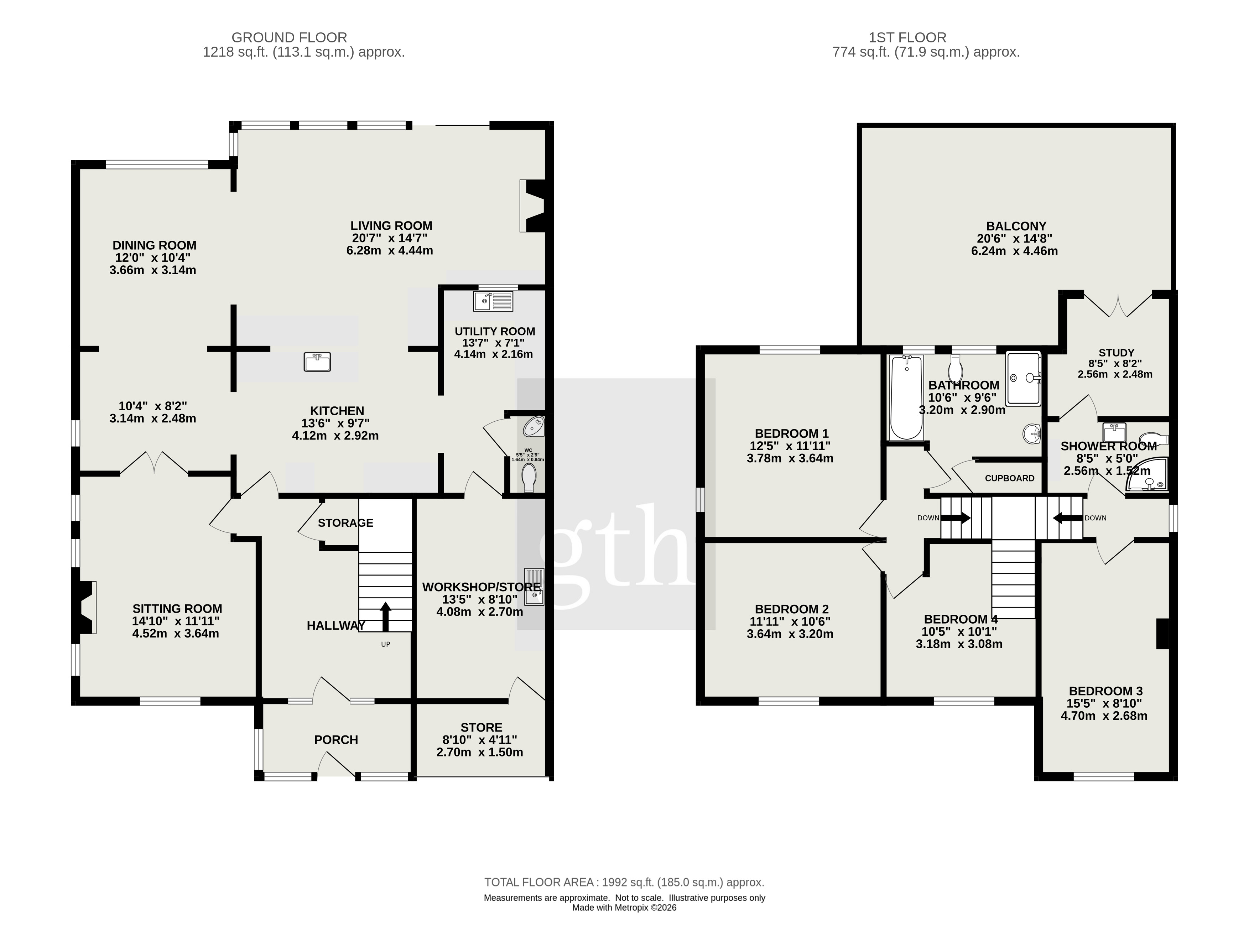 110, Wembdon Hill, Bridgwater floorplan