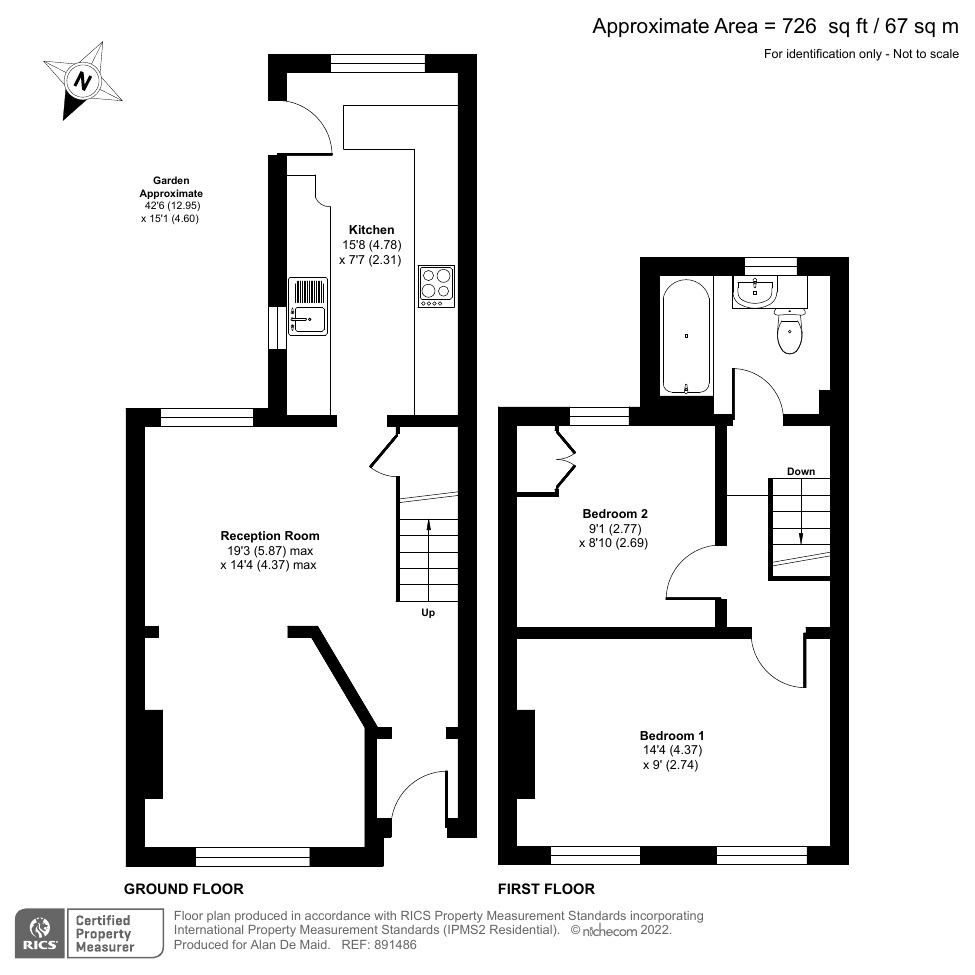 Burnt Ash Lane, Bromley BR1, 2 bedroom terraced house for sale