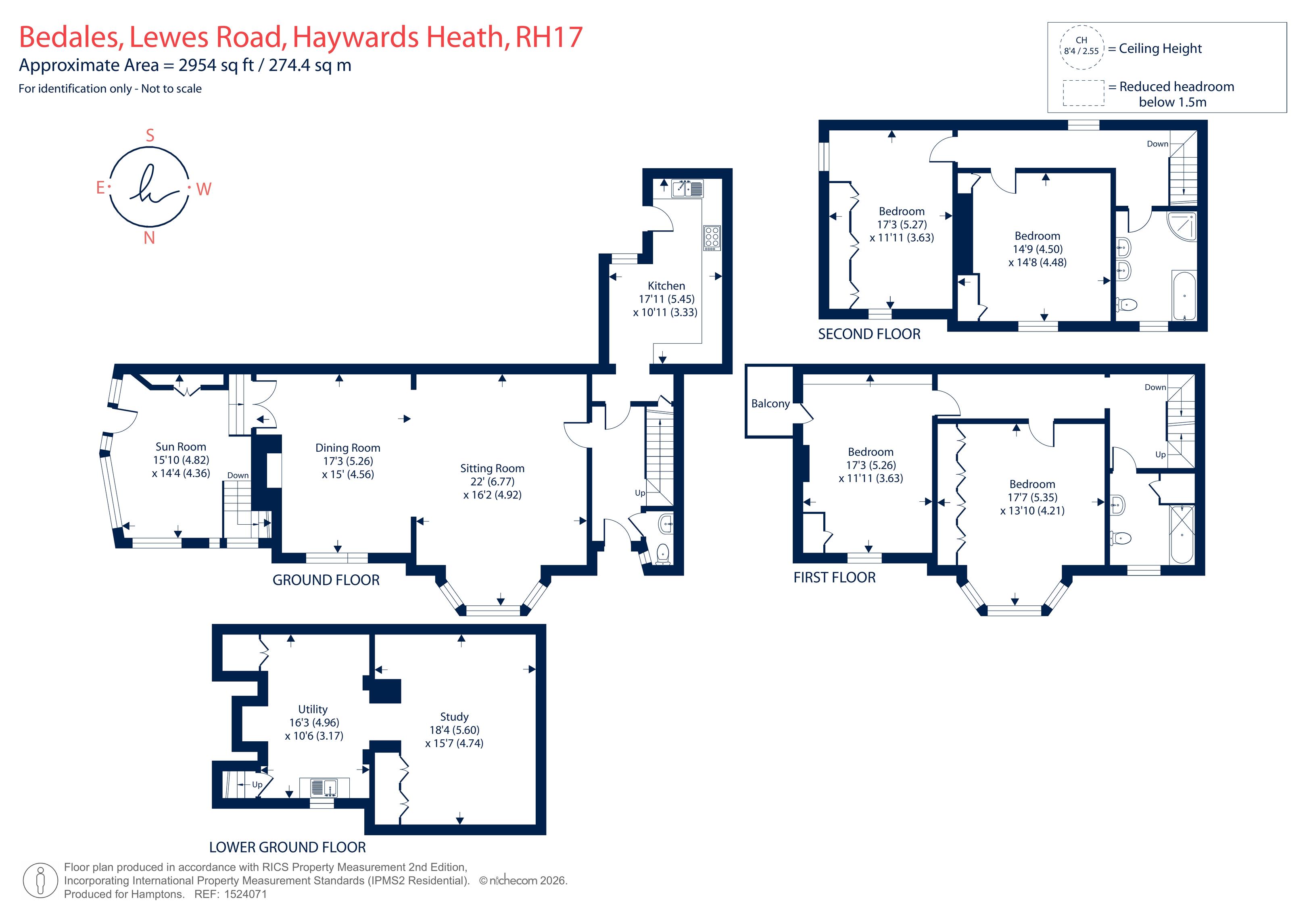 2, Bedales, Lewes Road, Haywards Heath floorplan
