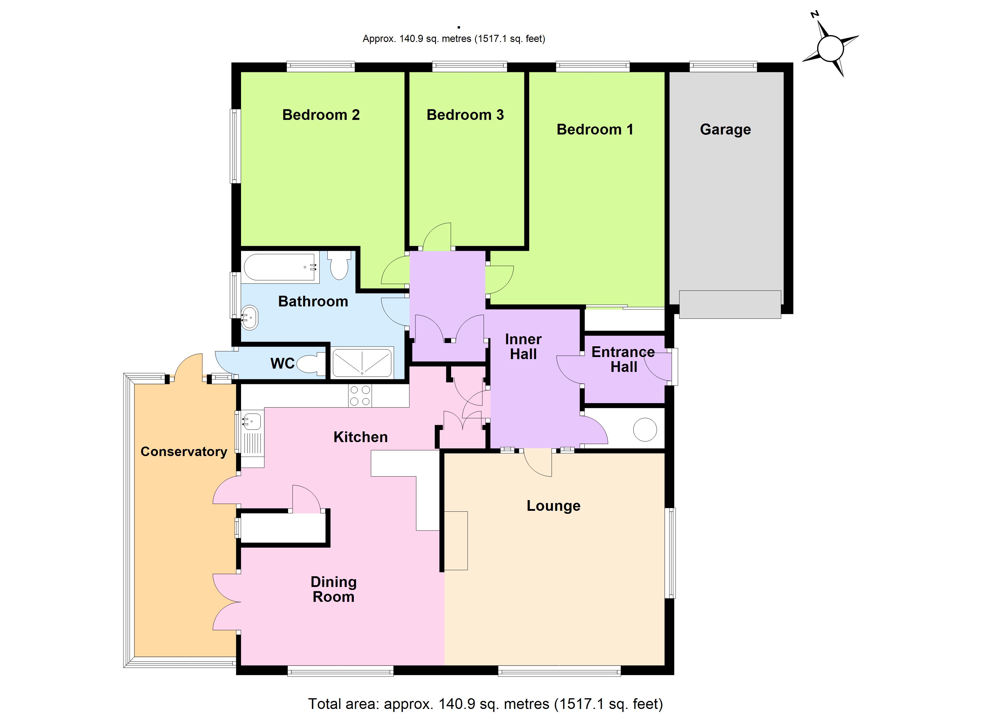En Passant, Kingston Lane, East Preston floorplan