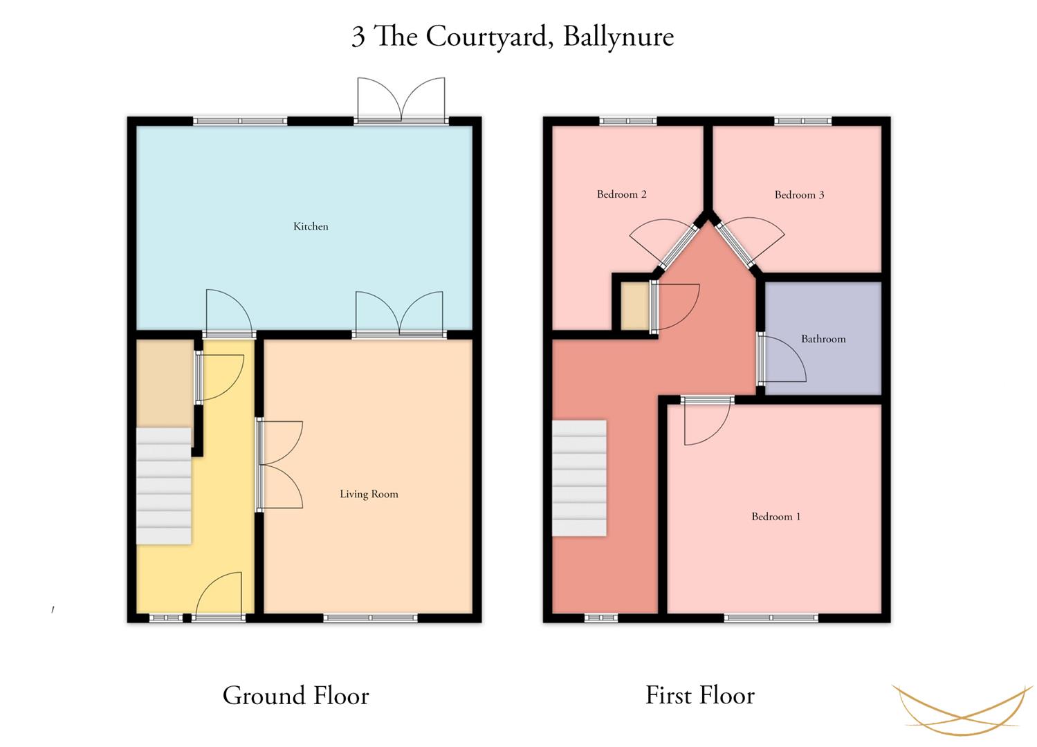 3, The Courtyard, Ballynure floorplan