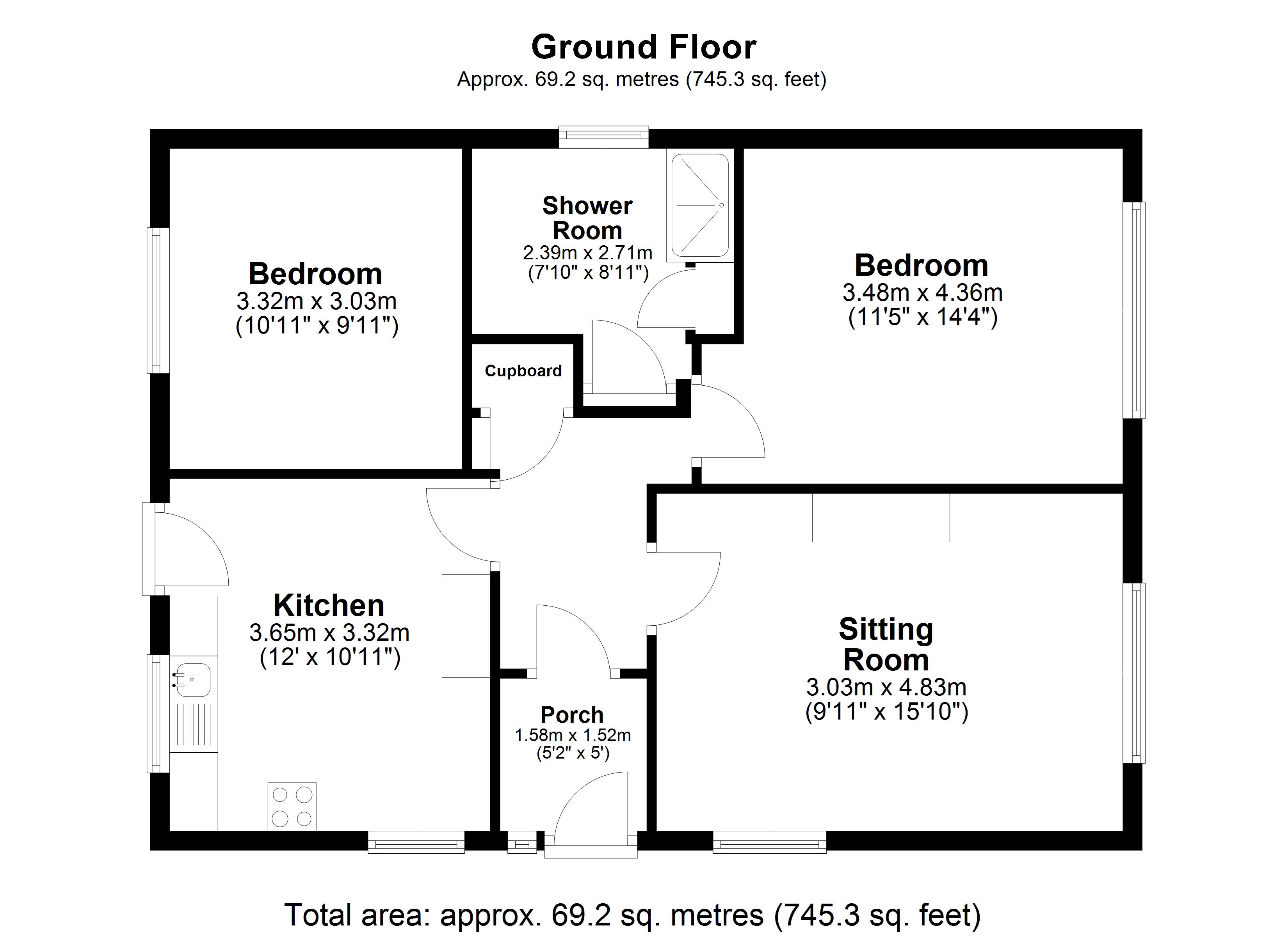 9 Tinners Way, New Polzeath floorplan