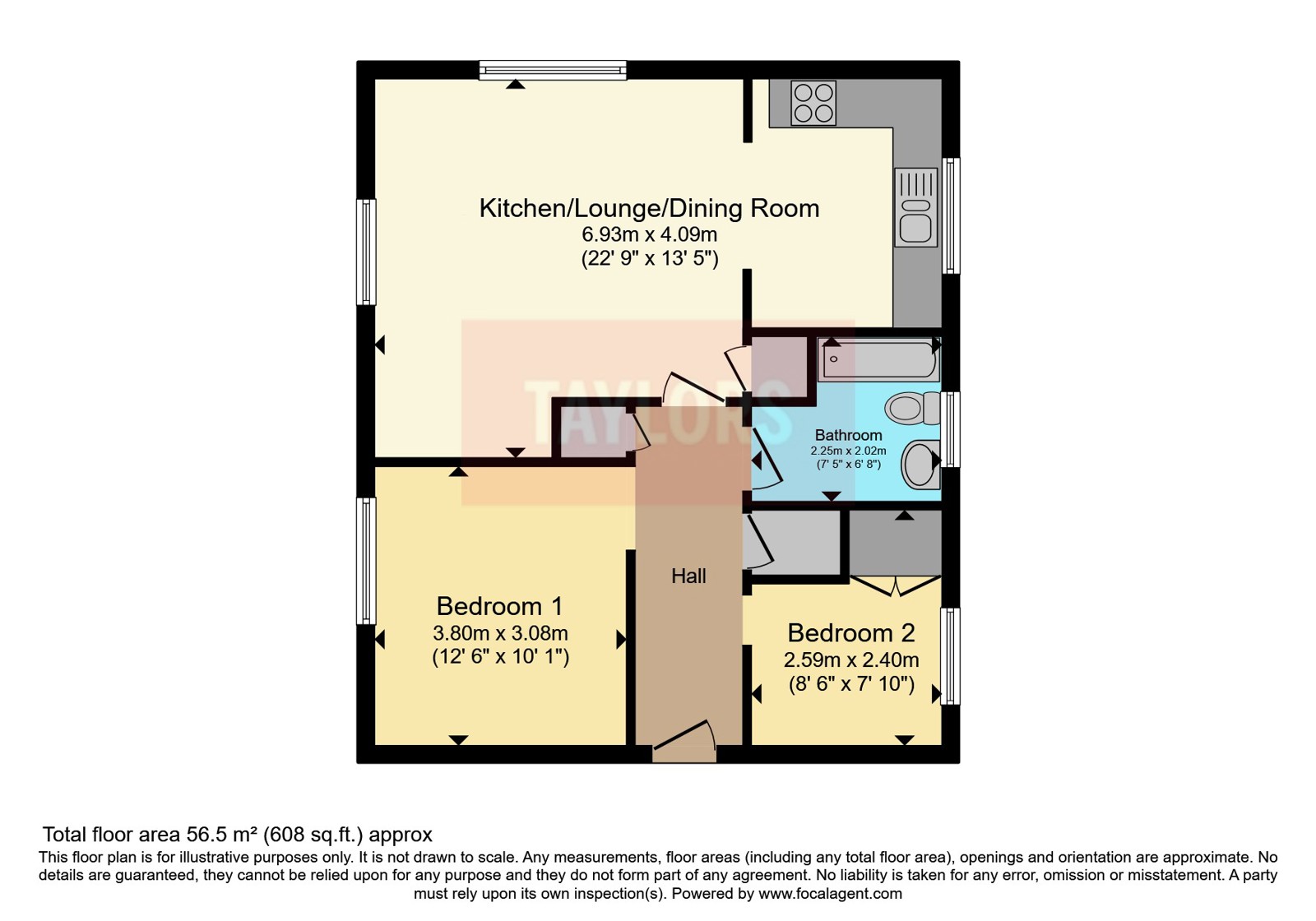 38, Aubries, Stevenage floorplan