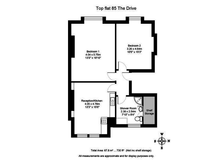 2 Bedrooms Flat to rent in The Drive, Hove BN3