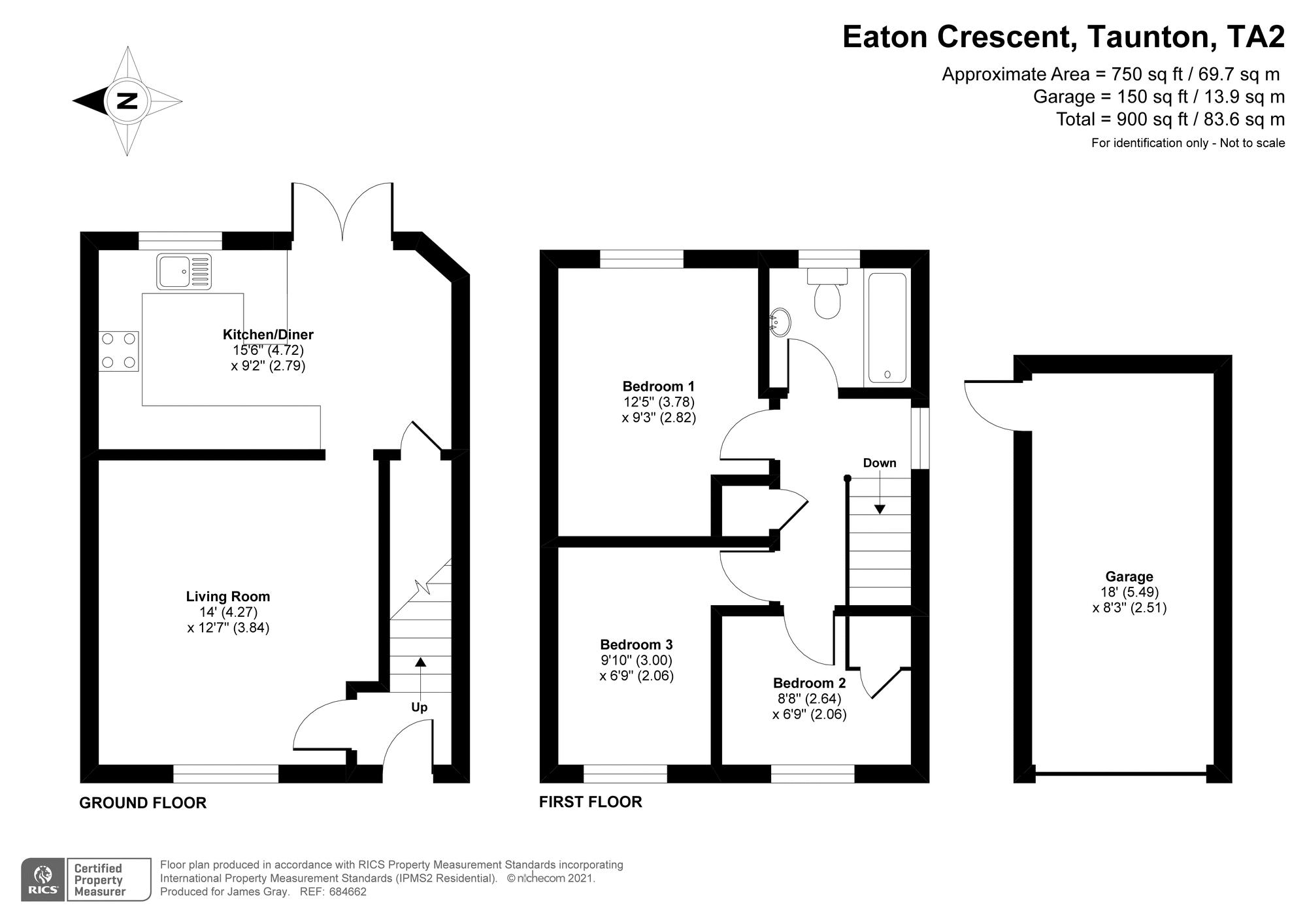 Eaton Crescent, Taunton TA2, 3 bedroom end terrace house for sale 57423990 PrimeLocation