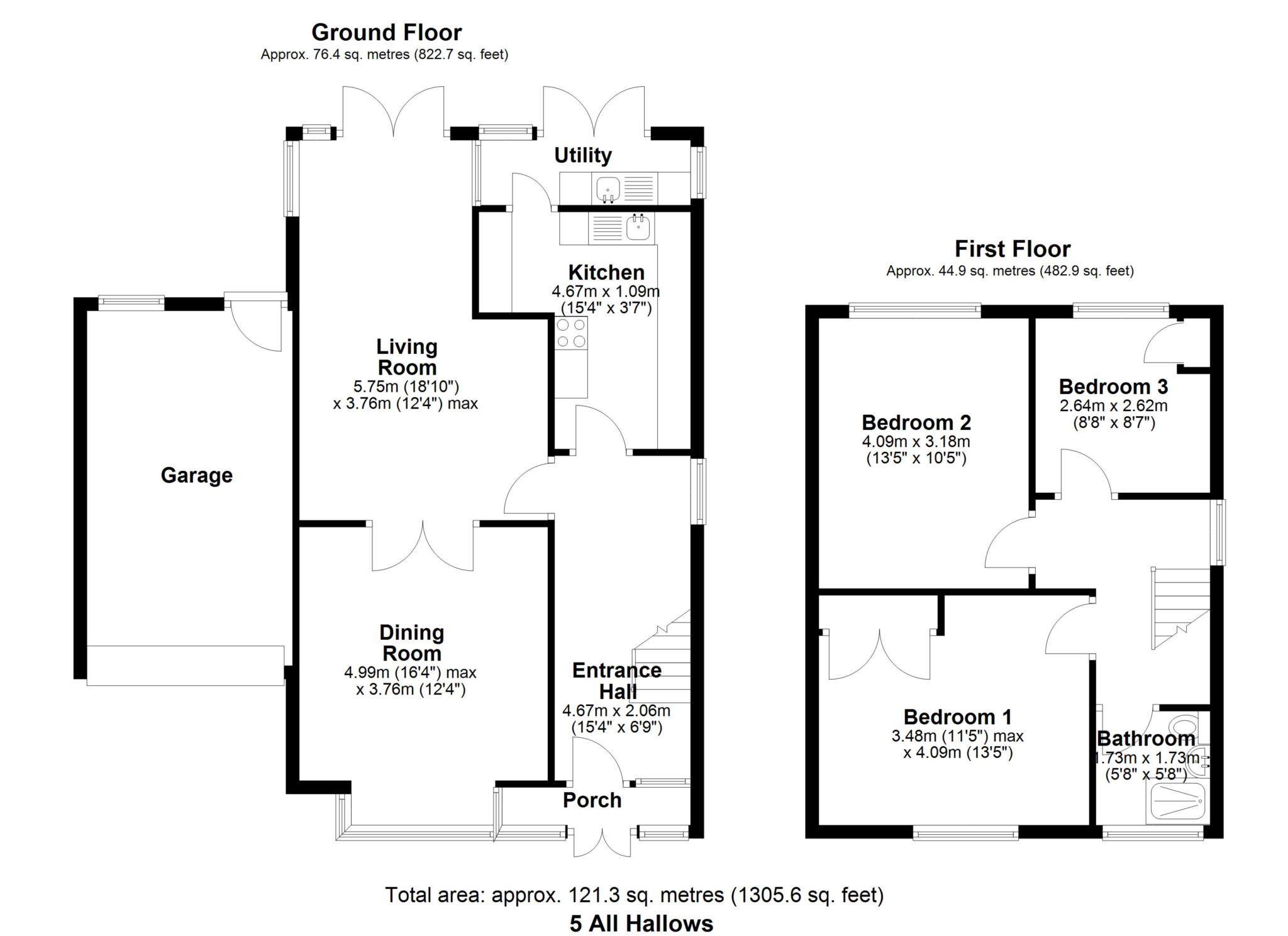 5, All Hallows Road, Reading floorplan