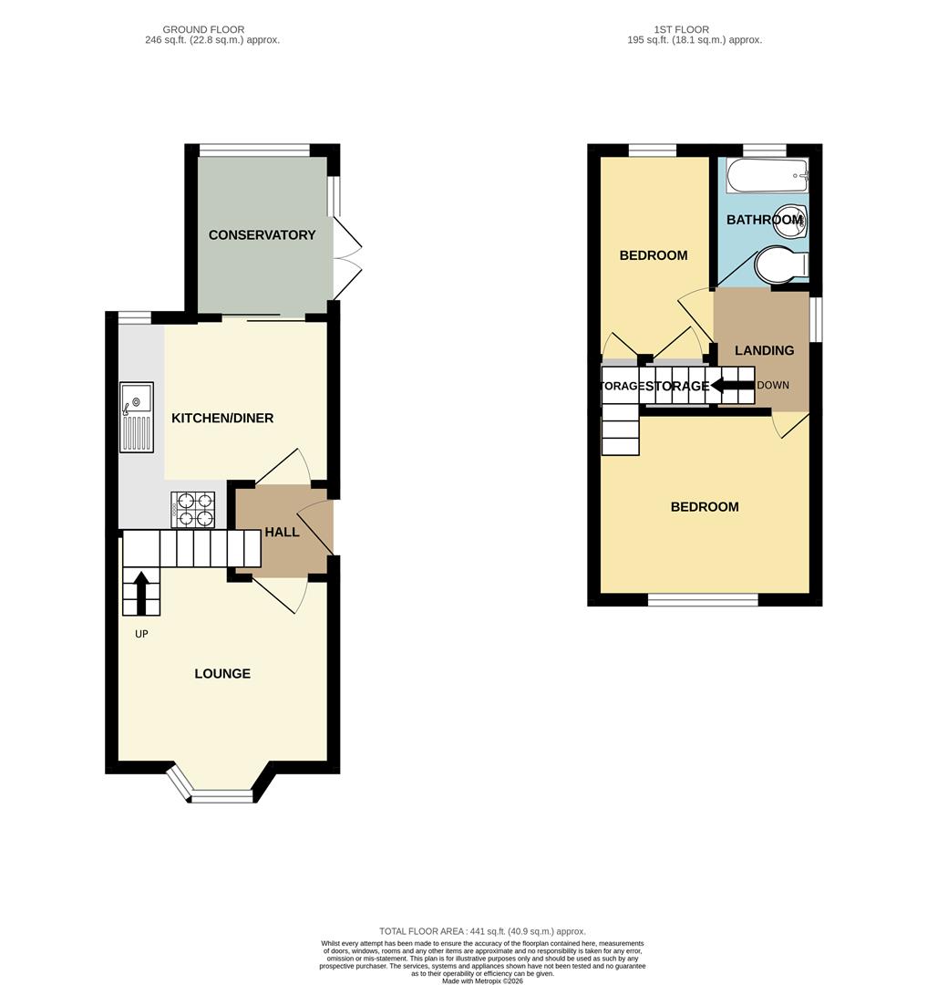 41, Audens Way, Swadlincote floorplan