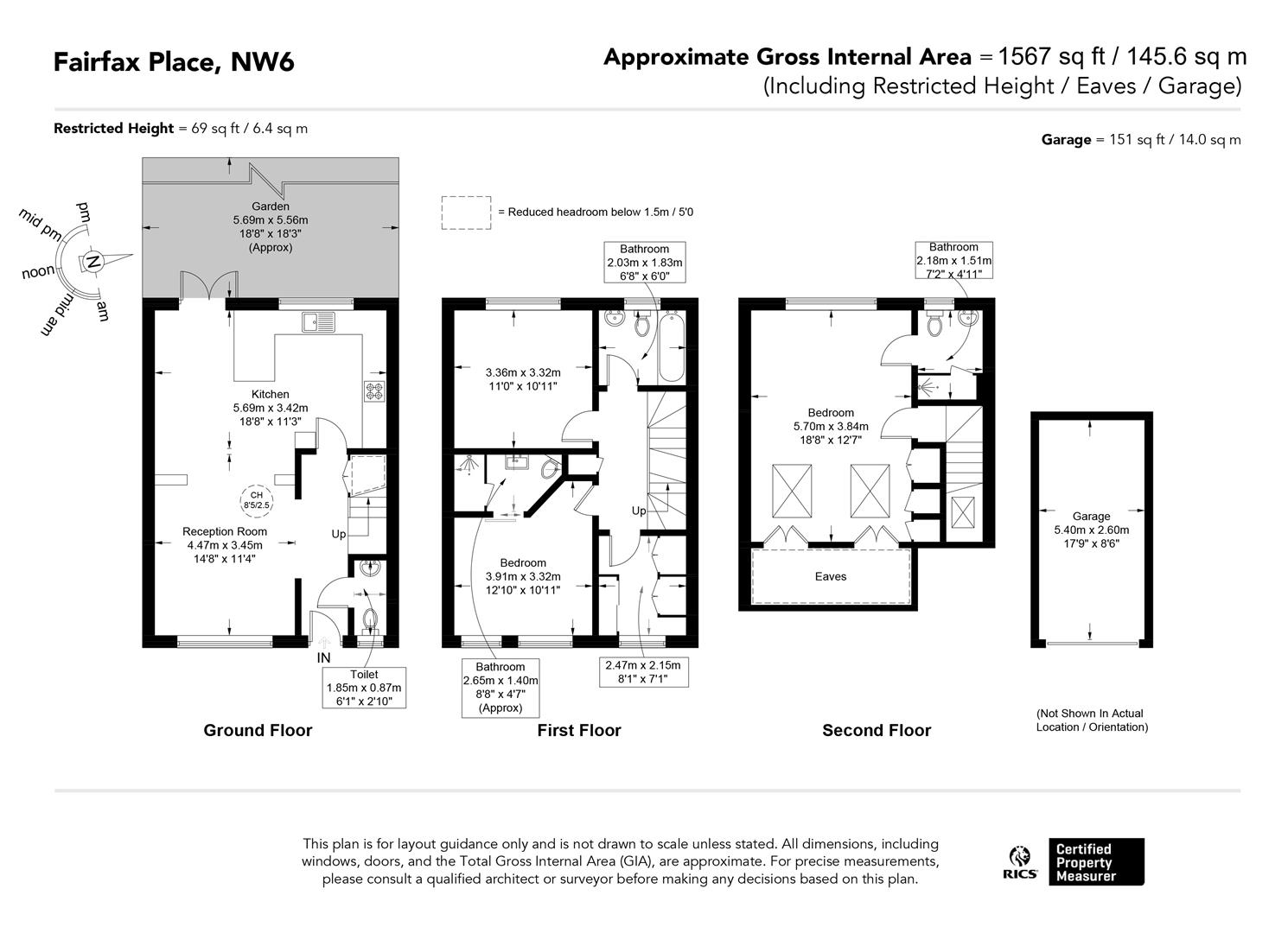 5, Fairfax Place, London floorplan