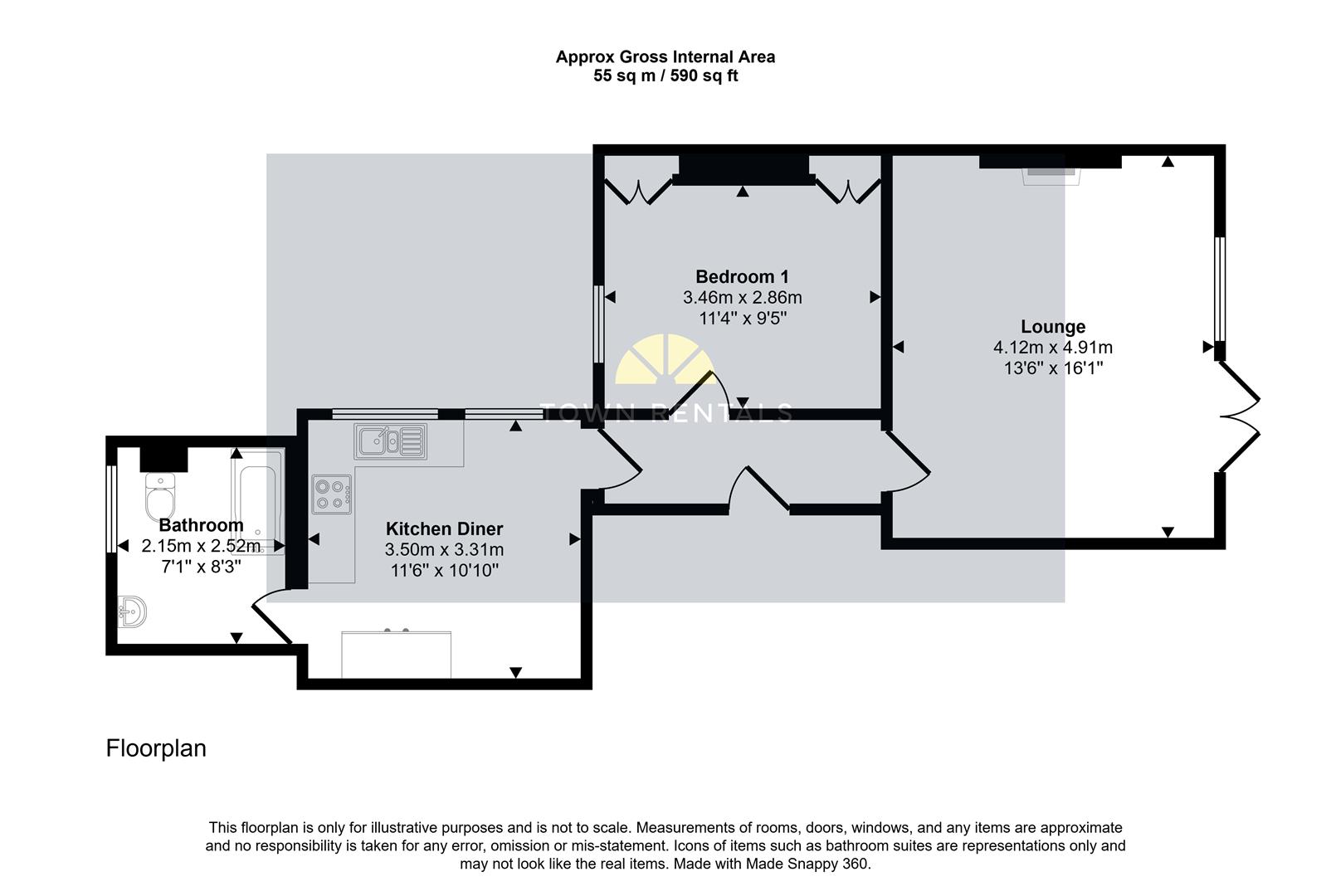 1, 23 Enys Road, Eastbourne floorplan