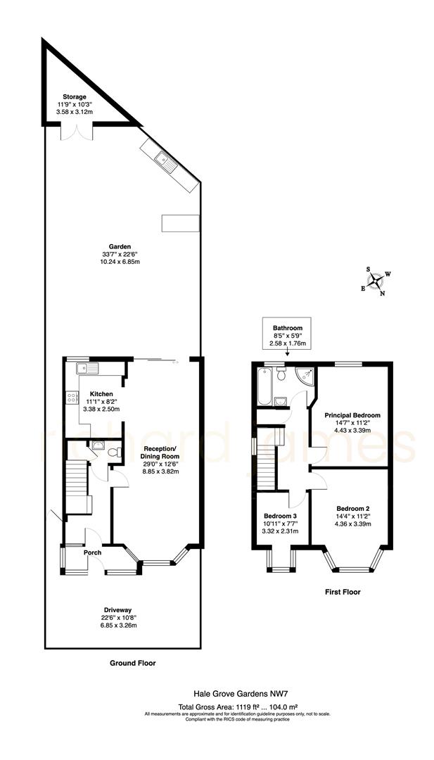 63, Hale Grove Gardens, London floorplan