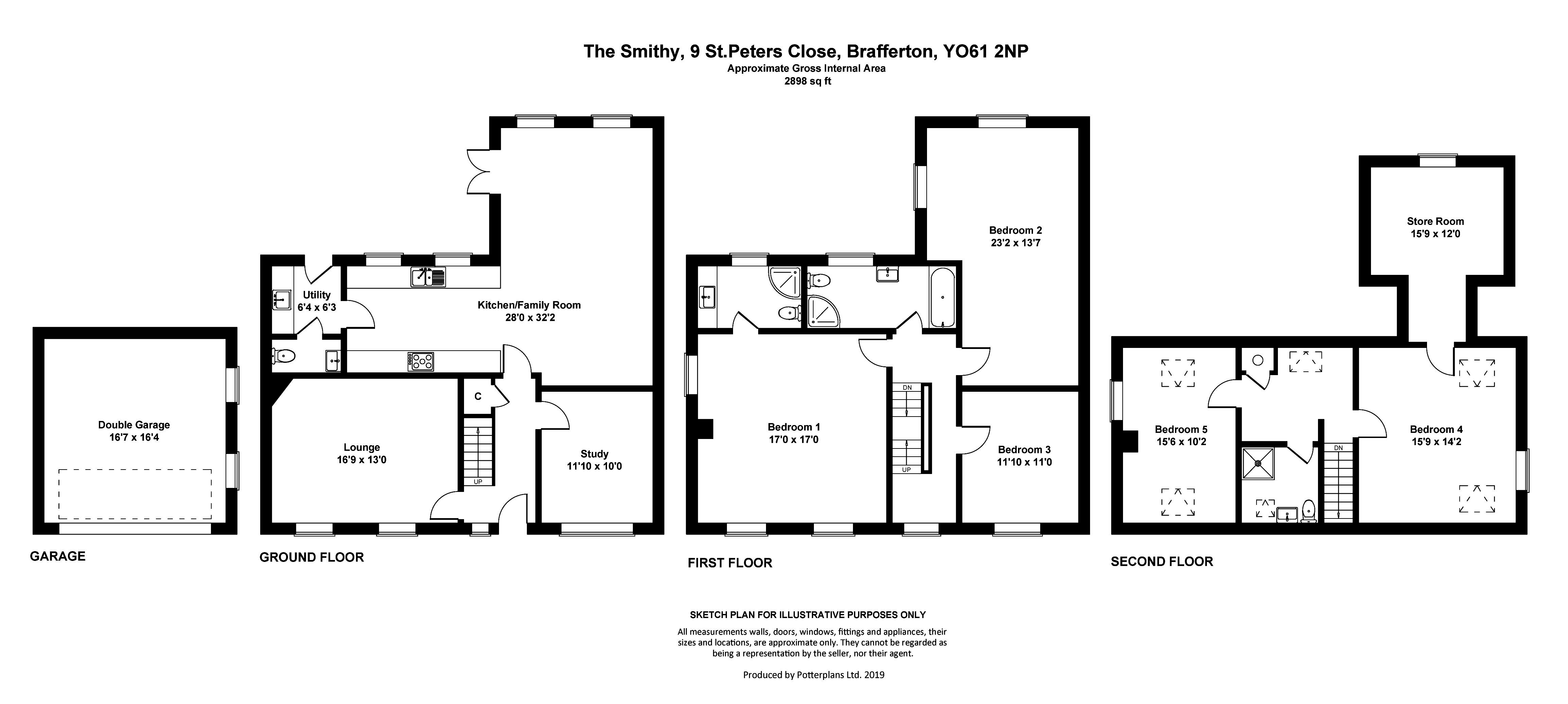 5 Bedrooms Detached house for sale in St. Peters Close, Brafferton, York YO61