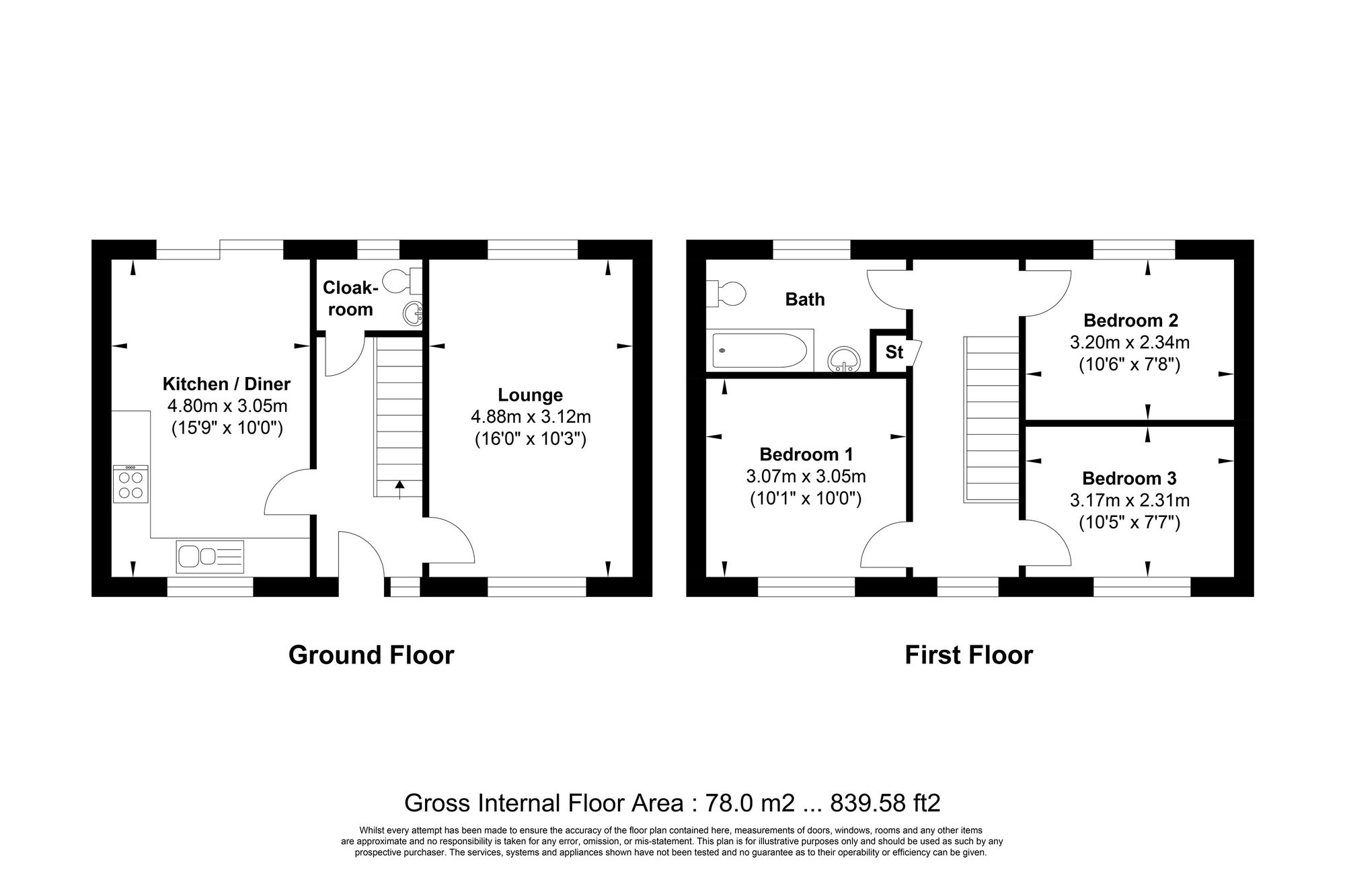 149a Clough Lane, Halifax floorplan