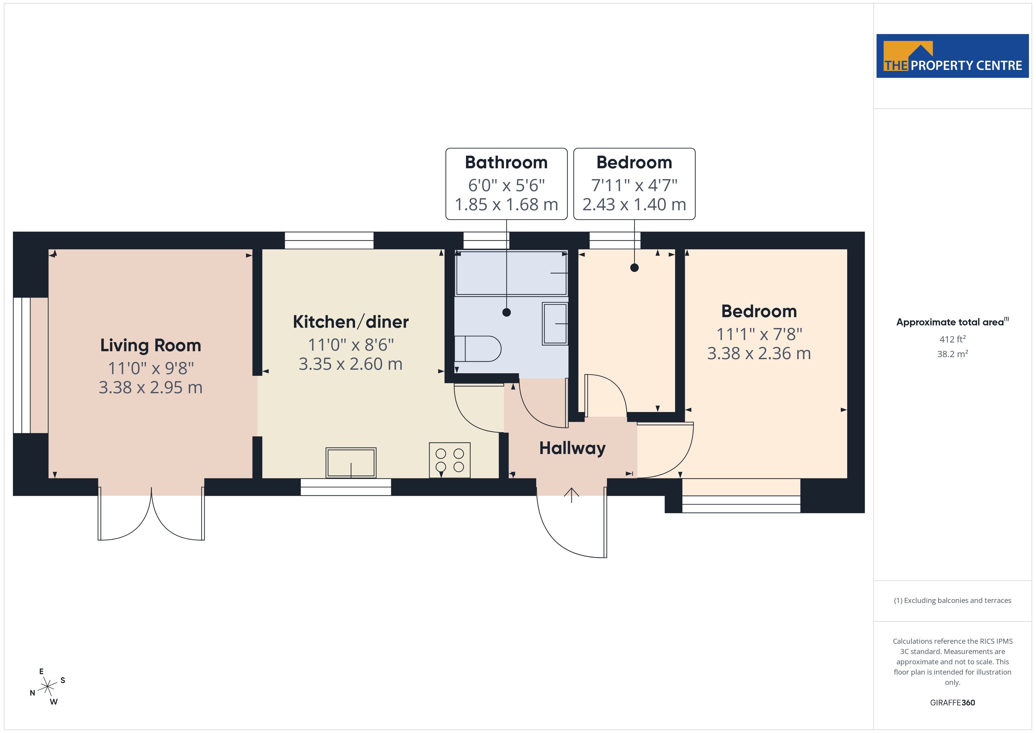 1F,, Orchard Park, Cheltenham floorplan