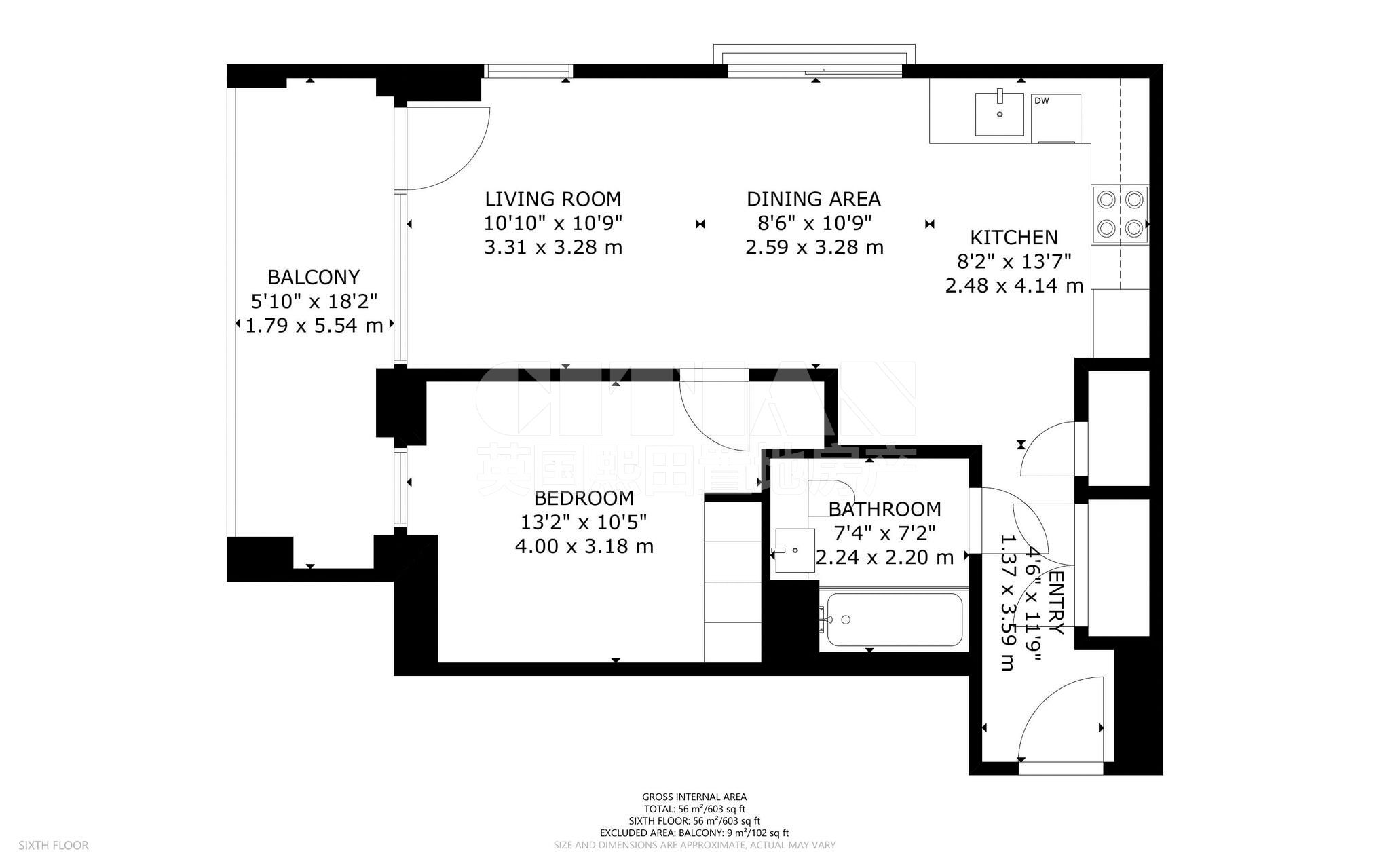 36, Silverleaf House, London floorplan