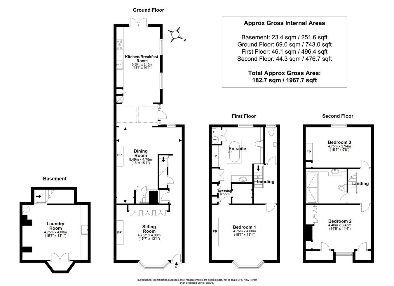 6, Captains Row, Lymington floorplan