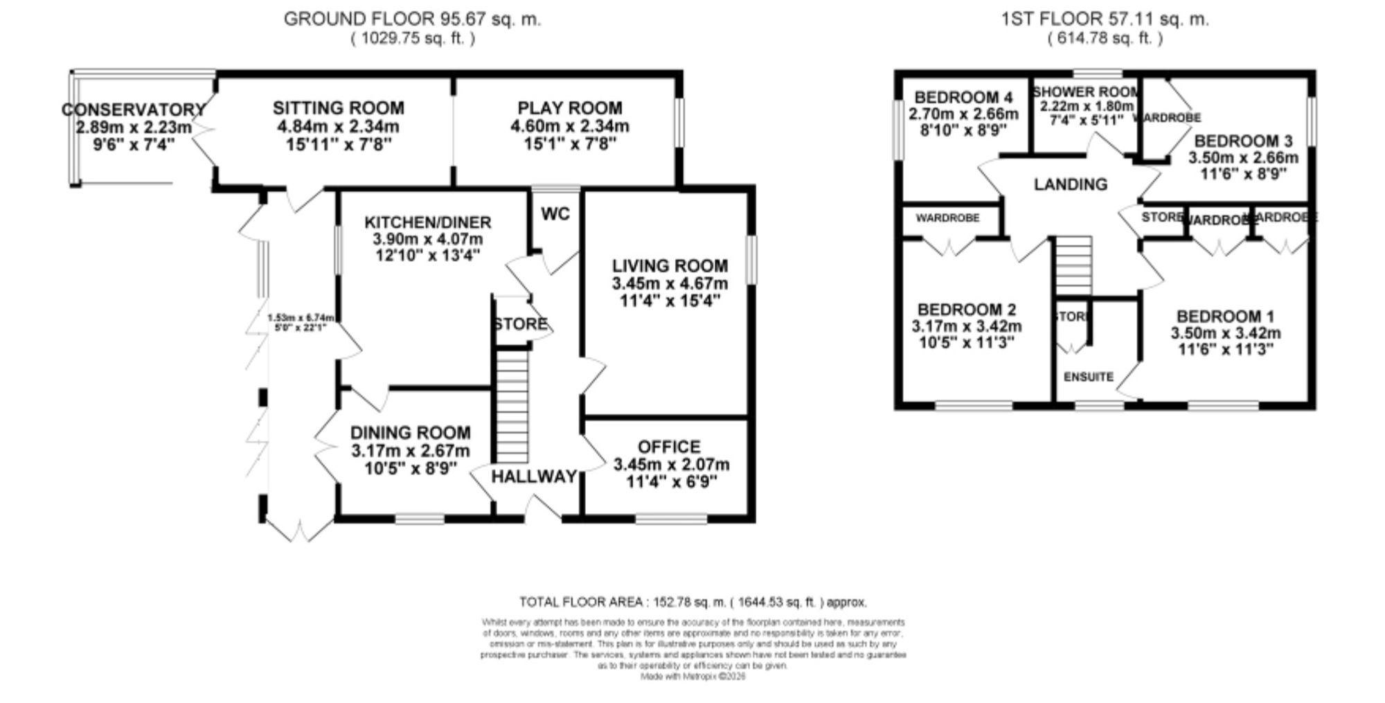 65 Kennington Oval, Stoke-On-Trent floorplan