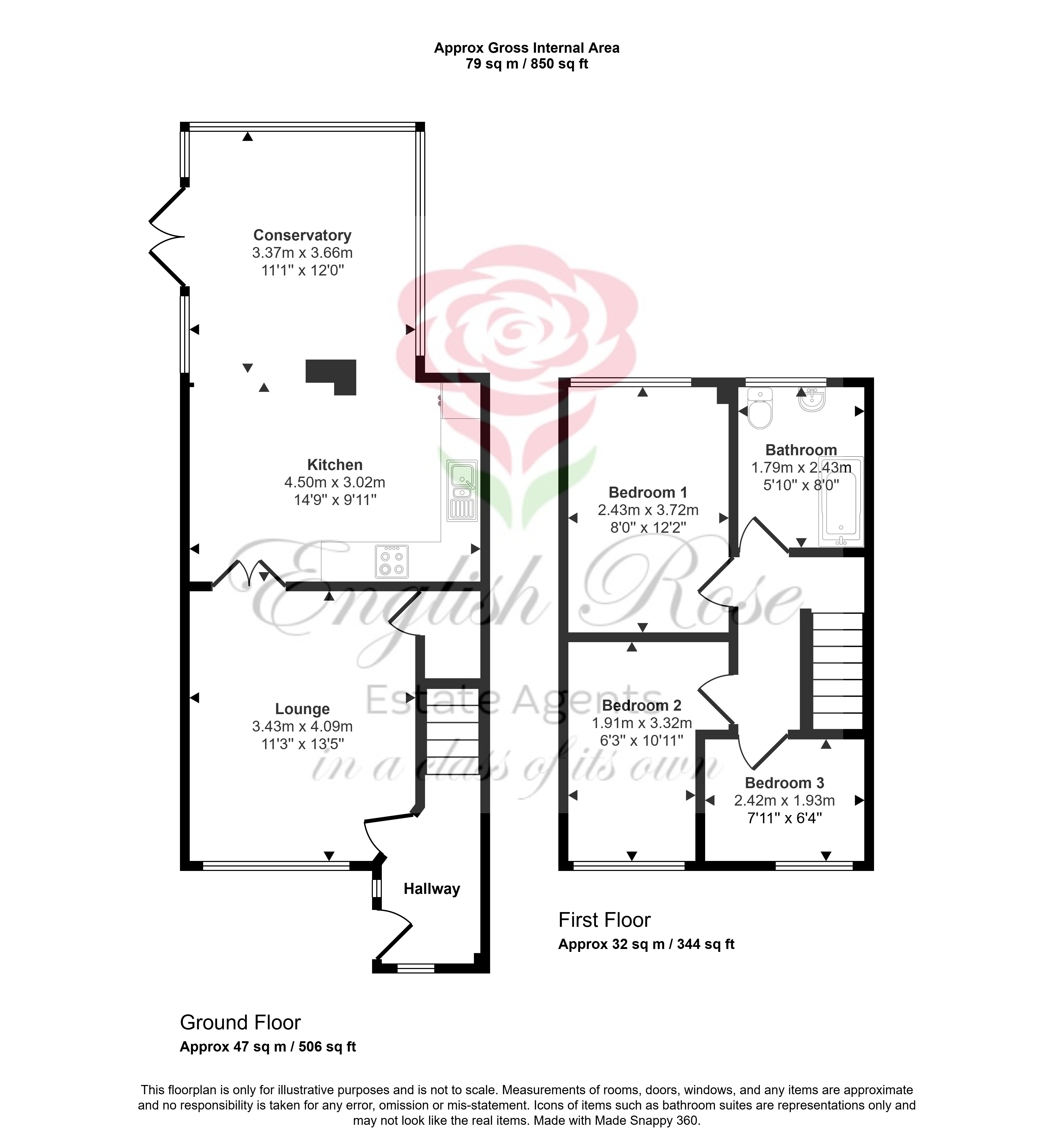 16, James Street, Kirkby In Ashfield floorplan