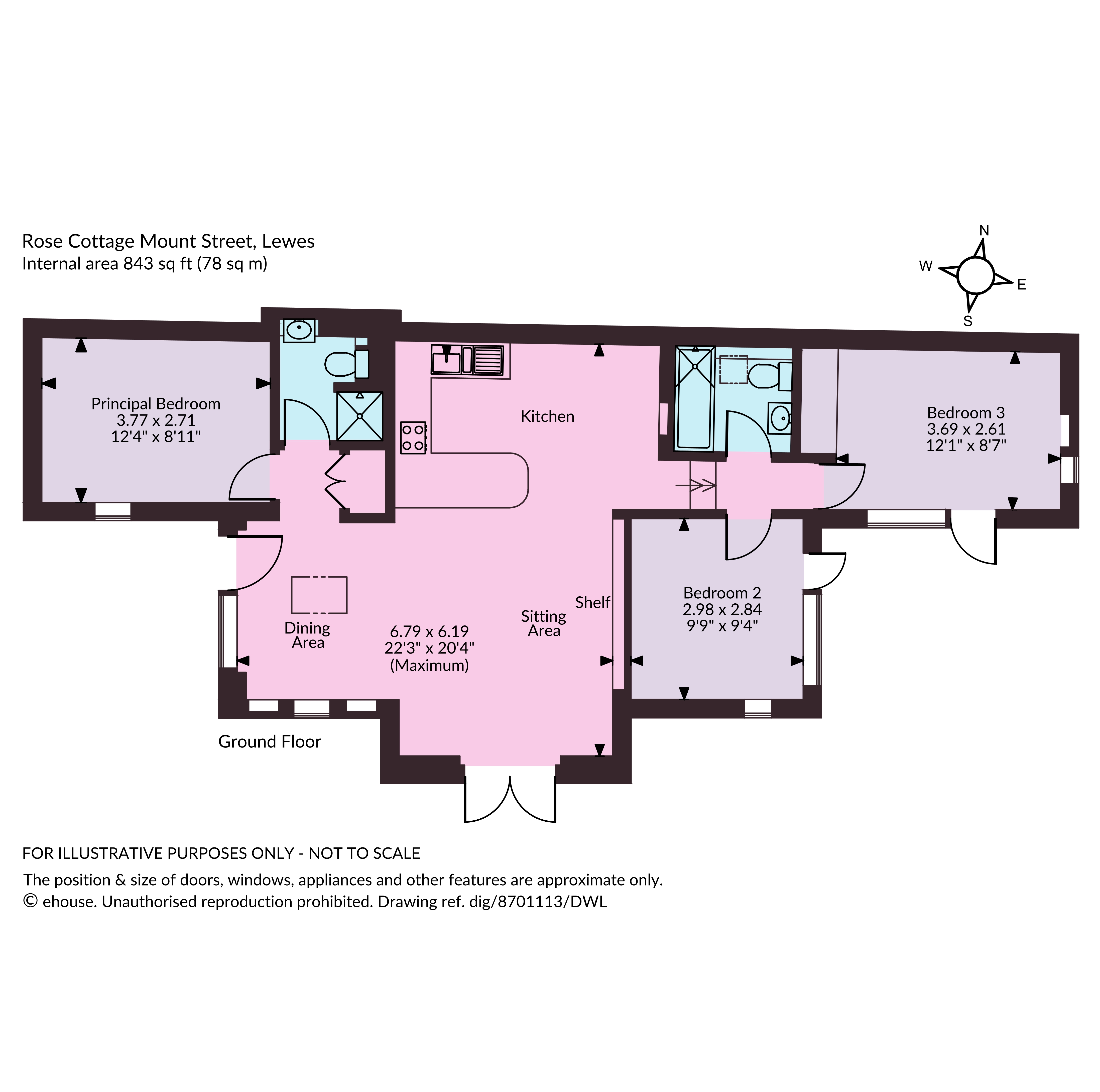 Rose Cottage,, Mount Street, East Sussex floorplan