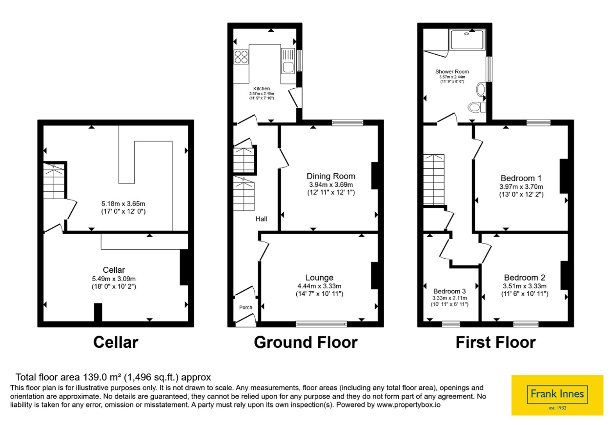 1, Stanley Road, Nottinghamshire floorplan