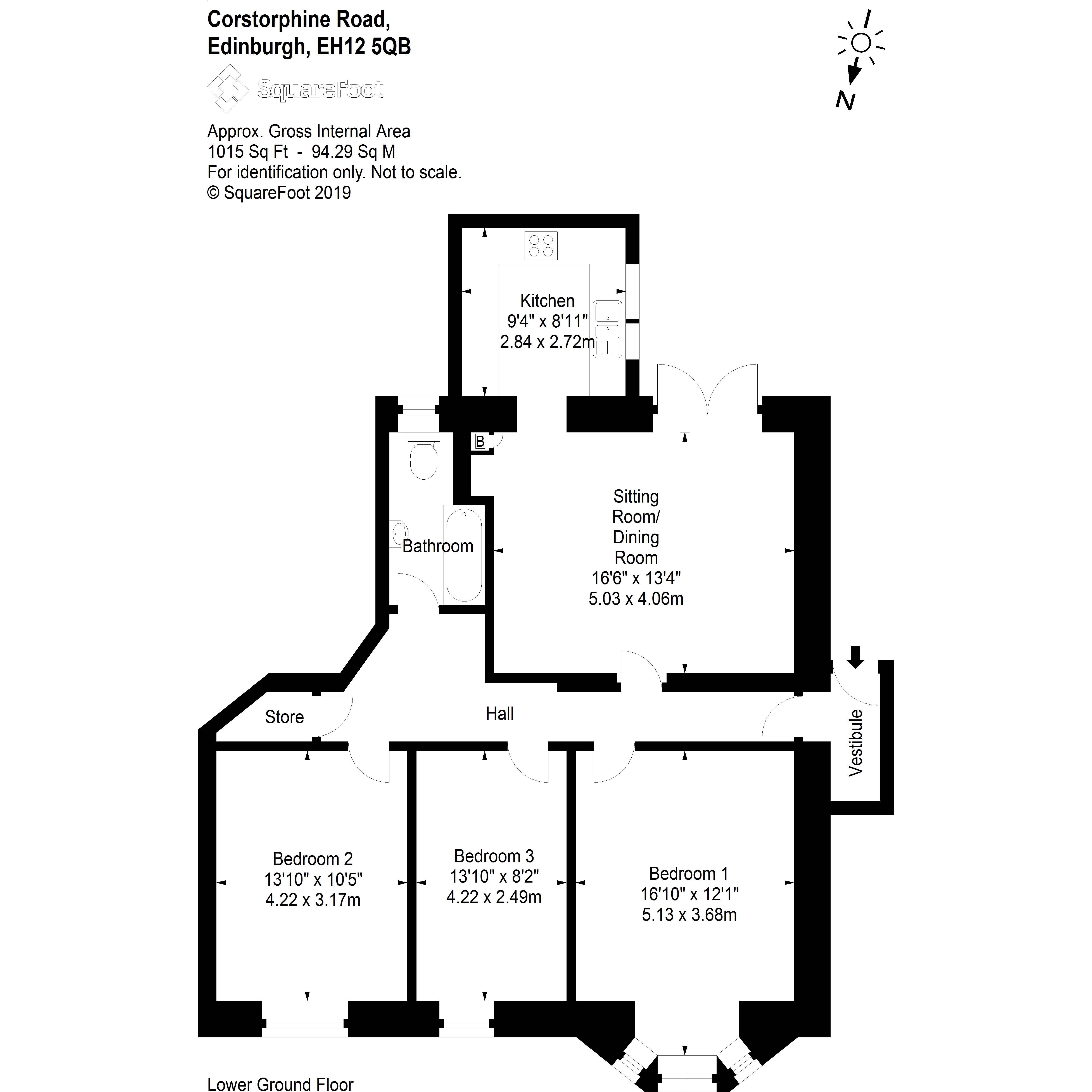 3 Bedrooms Flat for sale in 99A Corstorphine Road, Murrayfield EH12