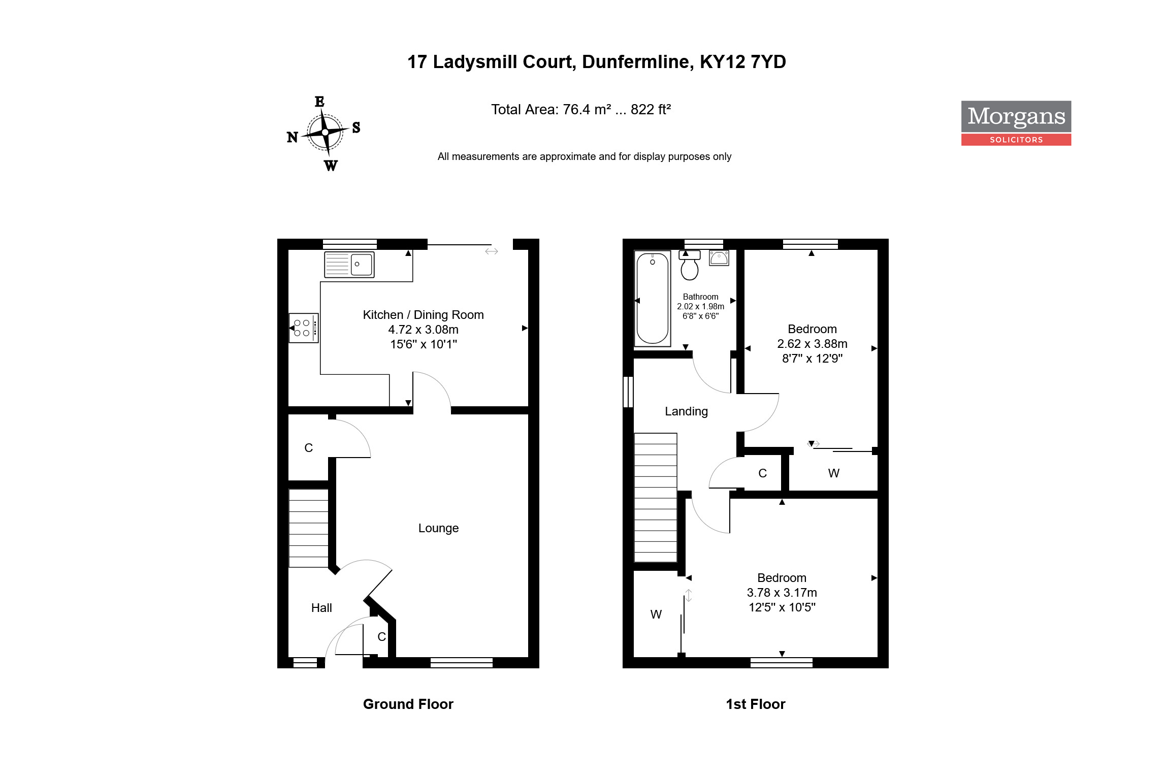 17, Ladysmill Court, Dunfermline floorplan