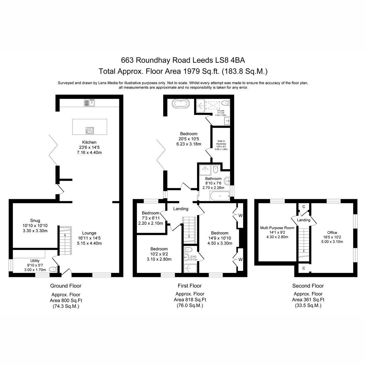 663, Roundhay Road, Leeds floorplan