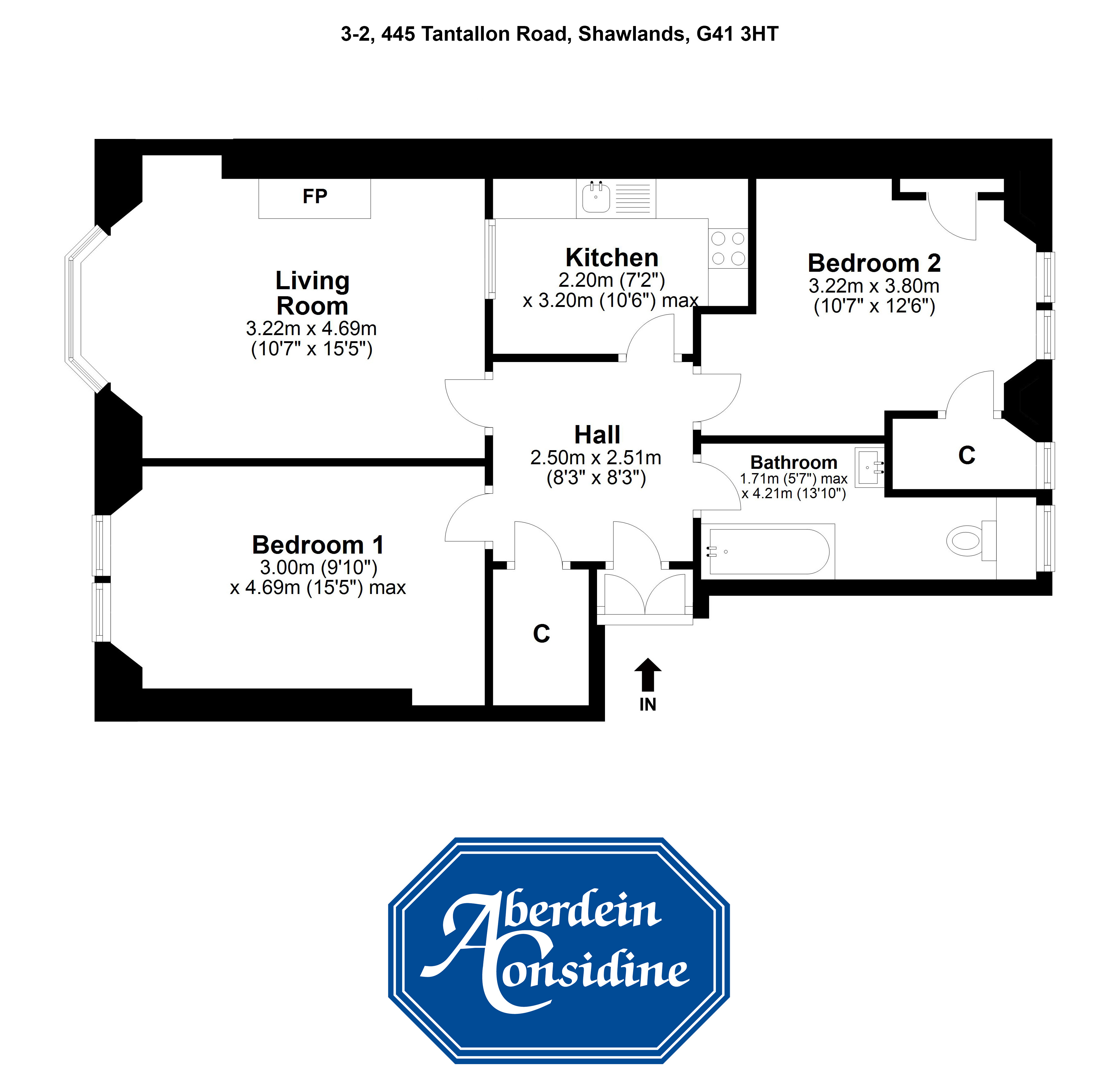 2 Bedrooms Flat for sale in 3/2, Tantallon Road, Shawlands, Glasgow G41