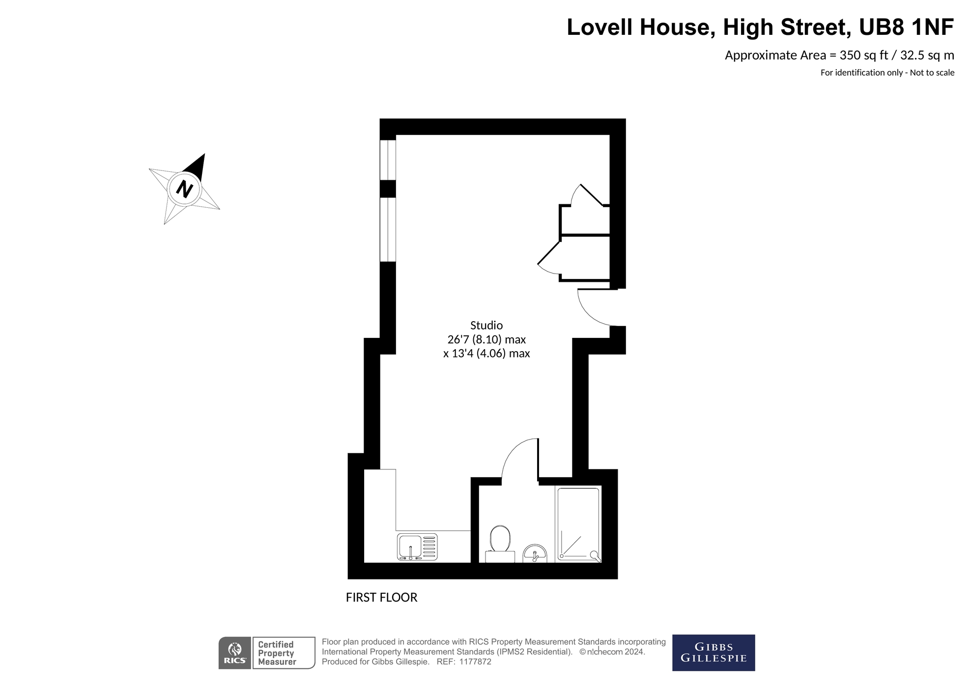 Flat 2 Lovell House, 271, High Street, Uxbridge floorplan