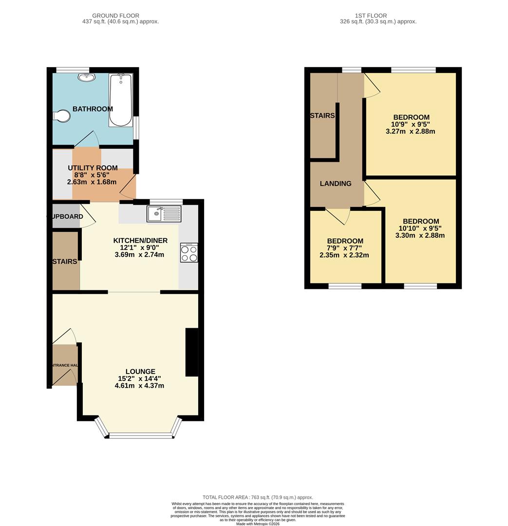 22, Church Street, Llanbradach floorplan