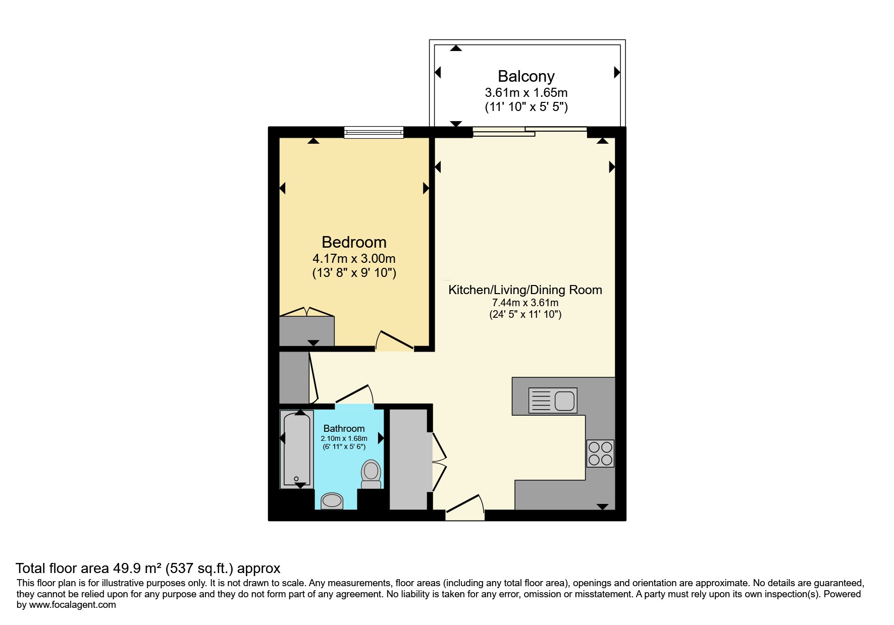 Flat 1104, Biring House, Duke Of Wellington Avenue, London floorplan