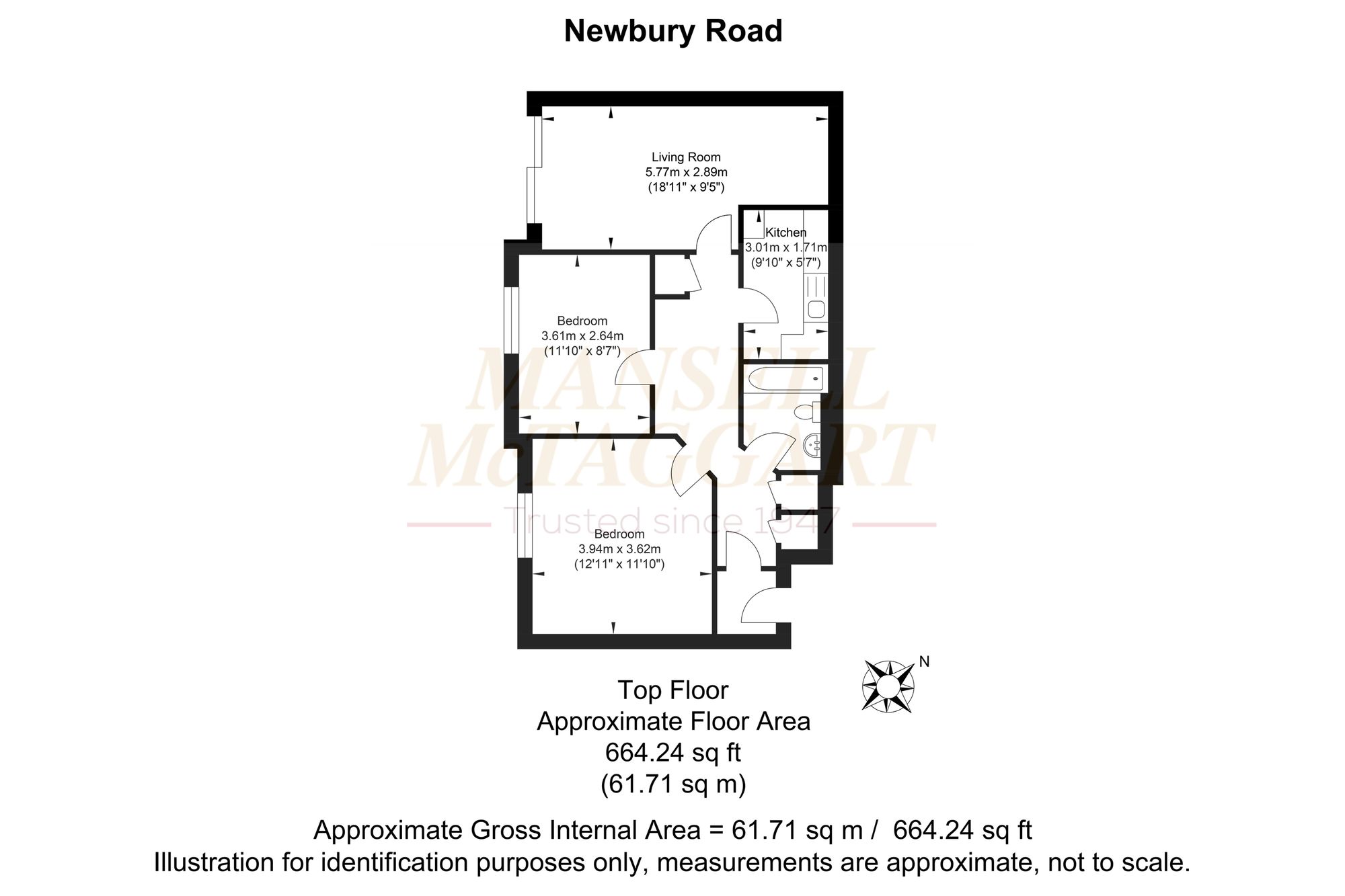 15 Leicester Court Newbury Road, Crawley floorplan