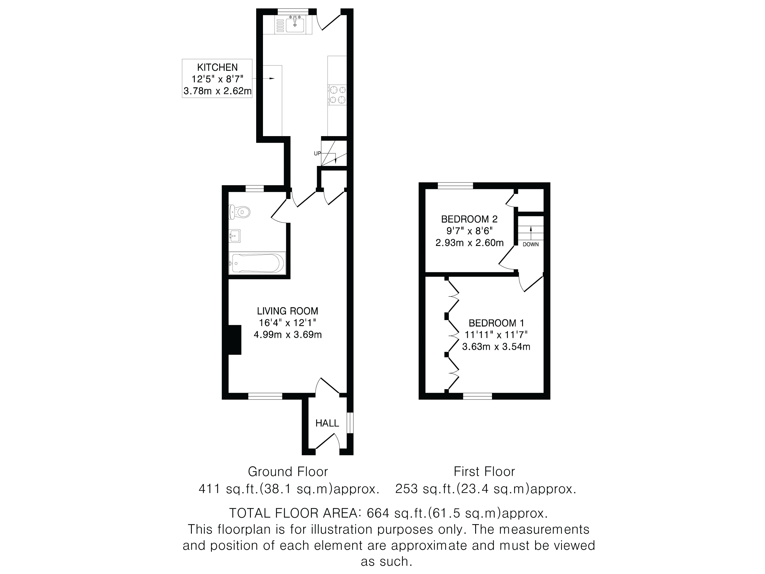 17, London Road, Woolmer Green floorplan
