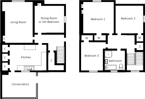 3 Bedrooms End terrace house for sale in 11 Dowhill Road, Girvan KA26