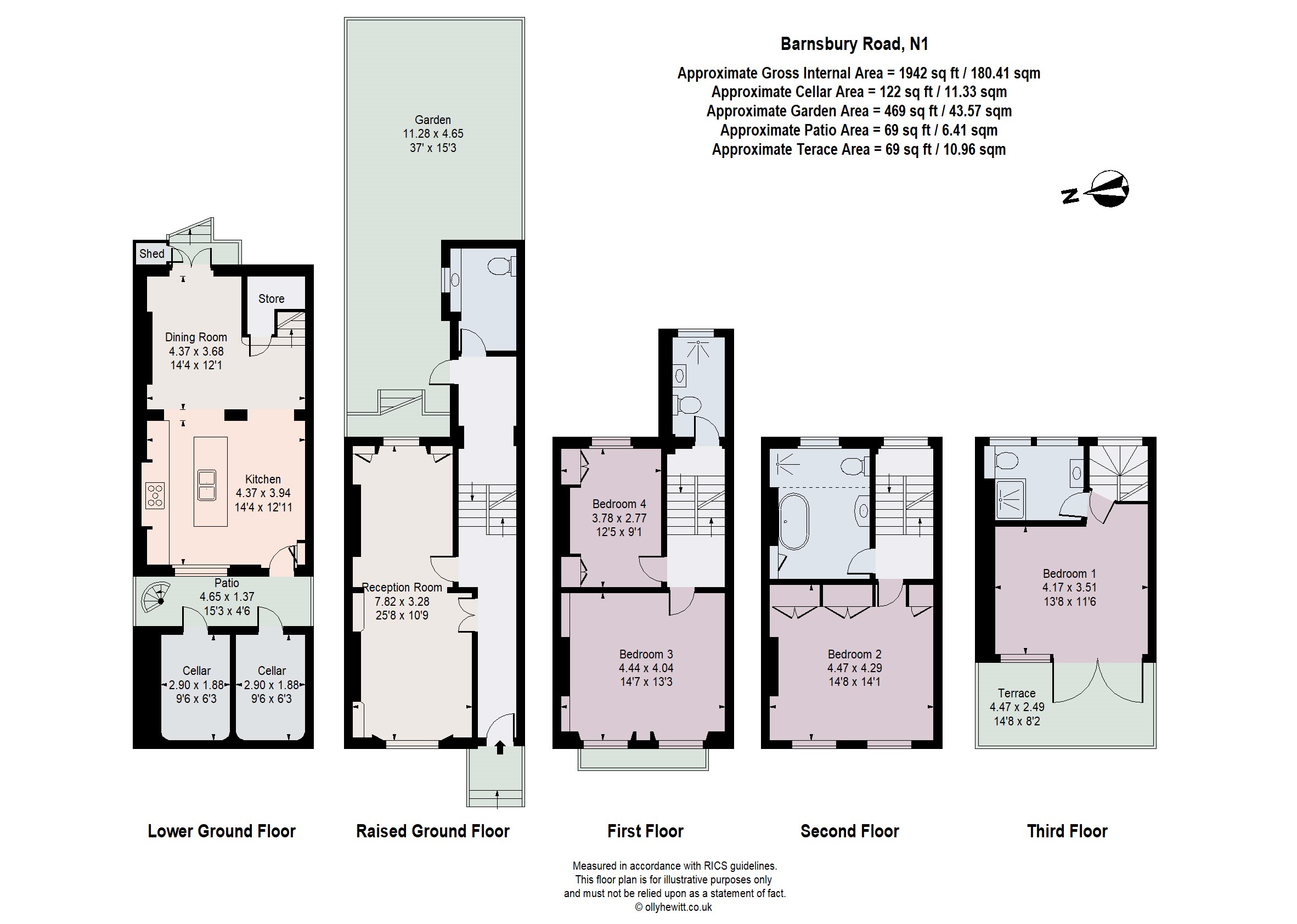 130, Barnsbury Road, London floorplan