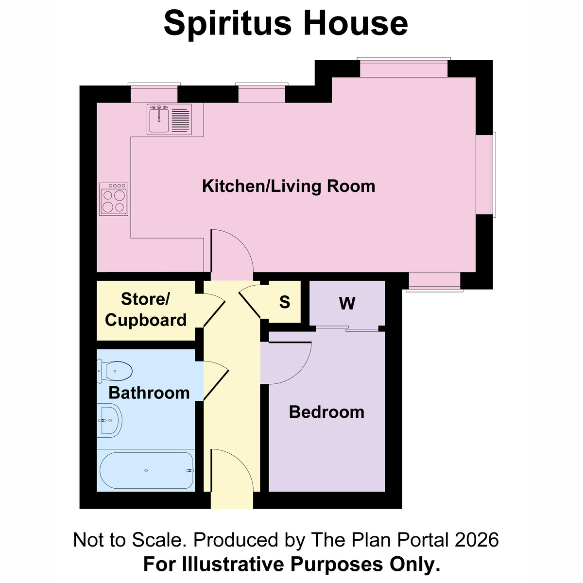 19 Spiritus House, Hawkins Road, Colchester floorplan