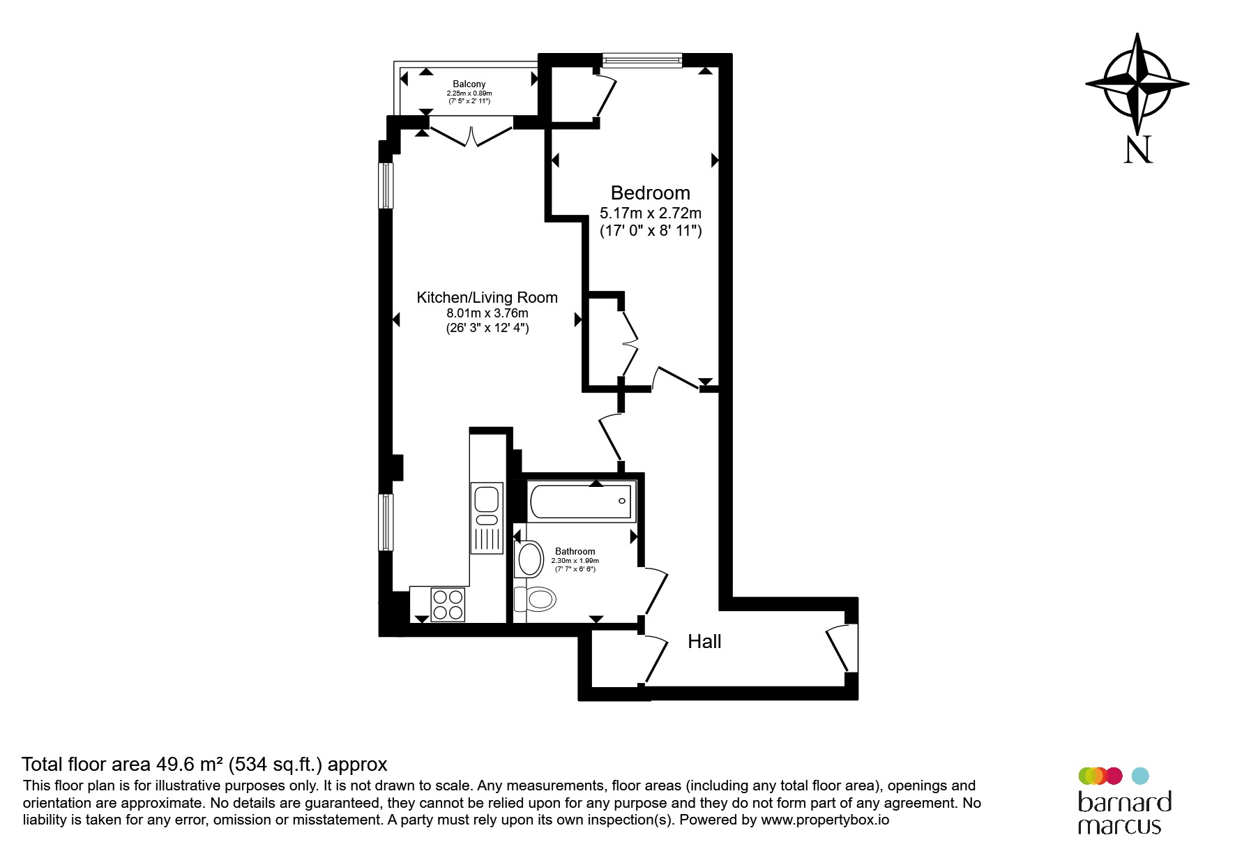 Flat 30, 5, Bournemouth Road, London floorplan