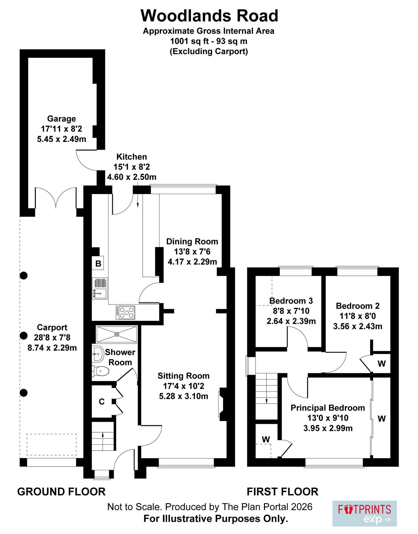 133, Woodlands Road, Aylesford floorplan