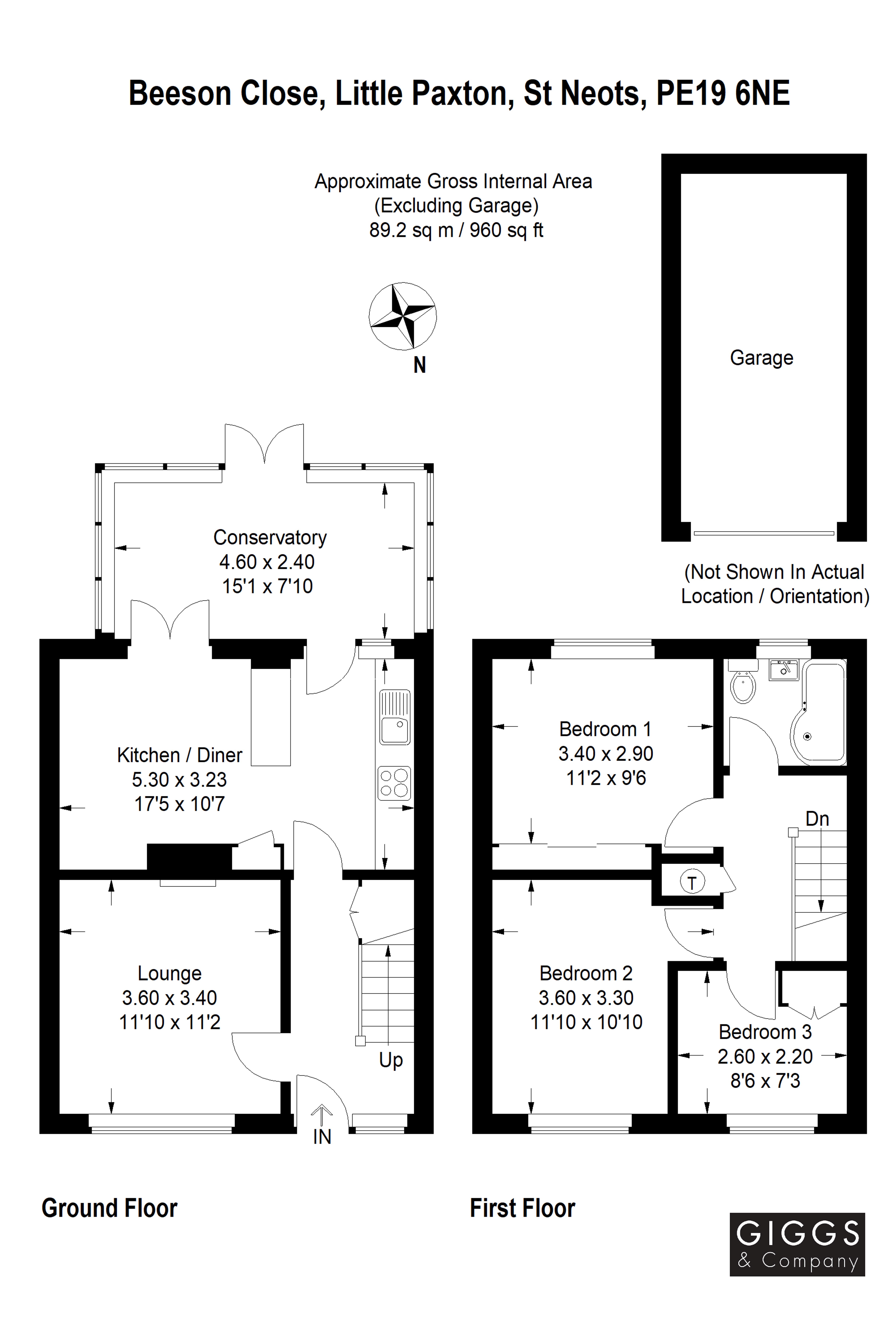 3 Bedrooms Terraced house for sale in Beeson Close, Little Paxton, St. Neots PE19