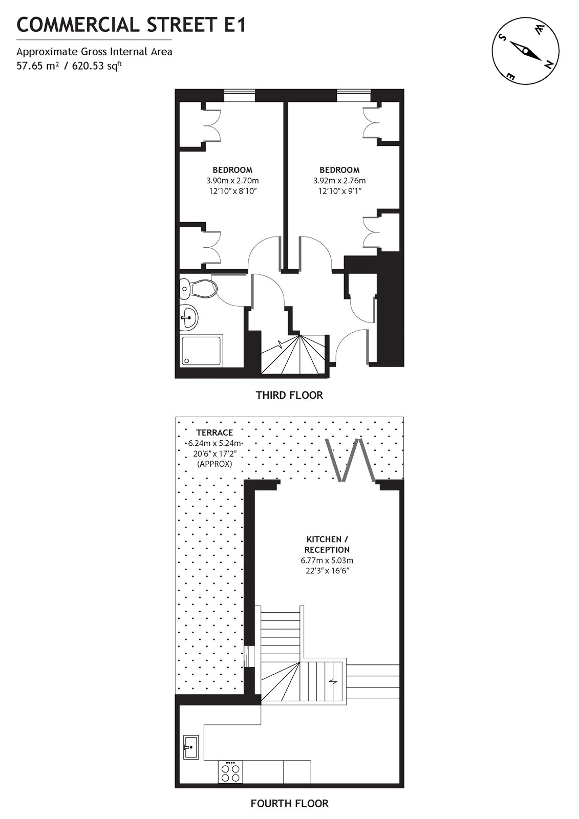 Flat 7, 38, Commercial Street, London floorplan