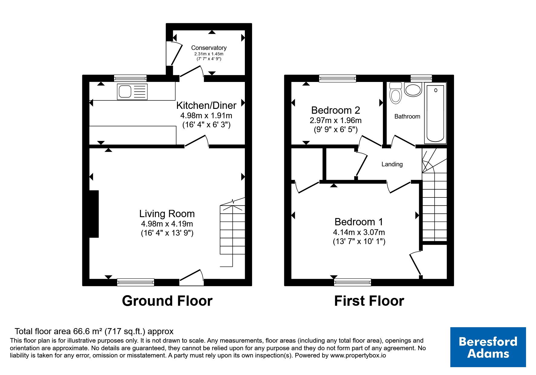 22, Water Street, Gwynedd floorplan